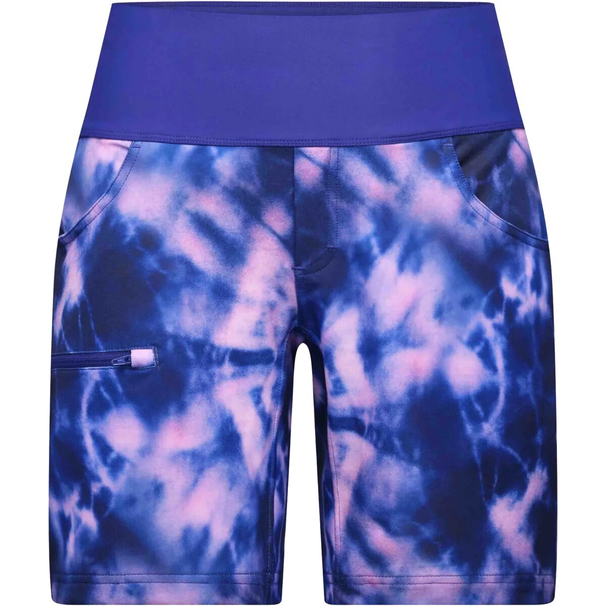 SHREDLY SHREDLY Limitless - Stretch Waistband High-Rise 7in Short - Women's Midnight Tie Dye, 8