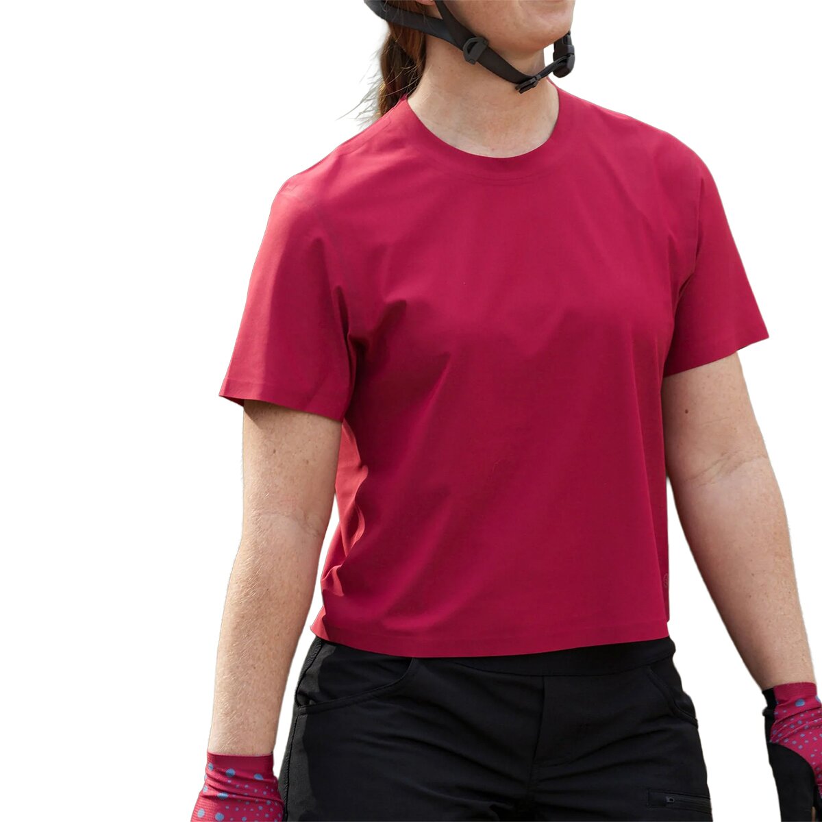 SHREDLY SHREDLY Beyond Tech - Cropped T-Shirt - Women's Raspberry, S