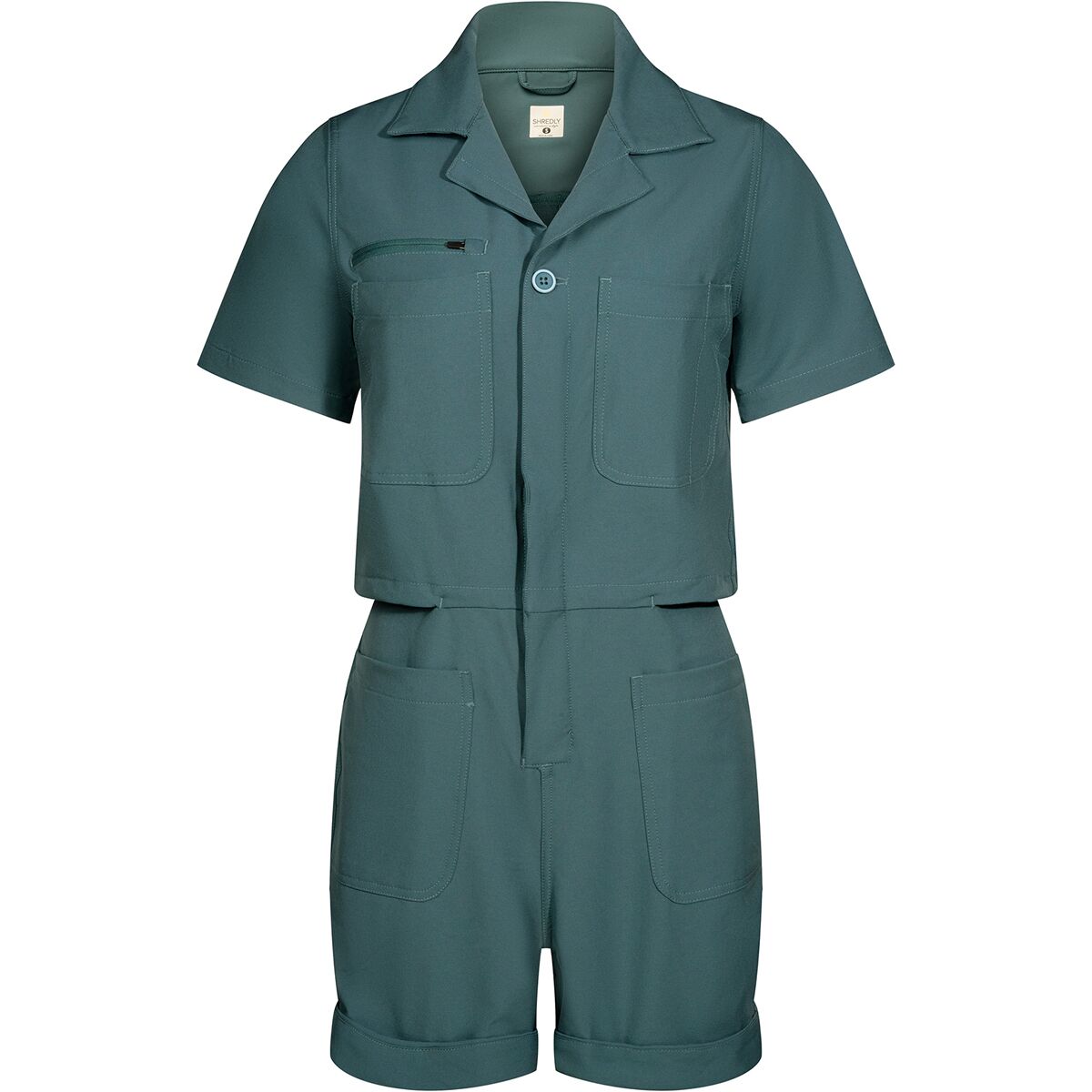 SHREDLY SHREDLY Droptail Trail Romper Deep Sea Green, XL