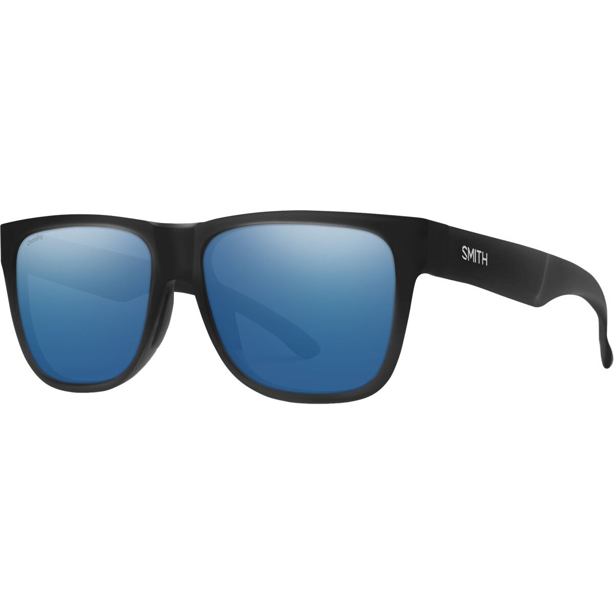 Smith Lowdown 2 ChromaPop Polarized Sunglasses Matt Black/ChromPop Glass Pol Blue Mir, One Size - Men's