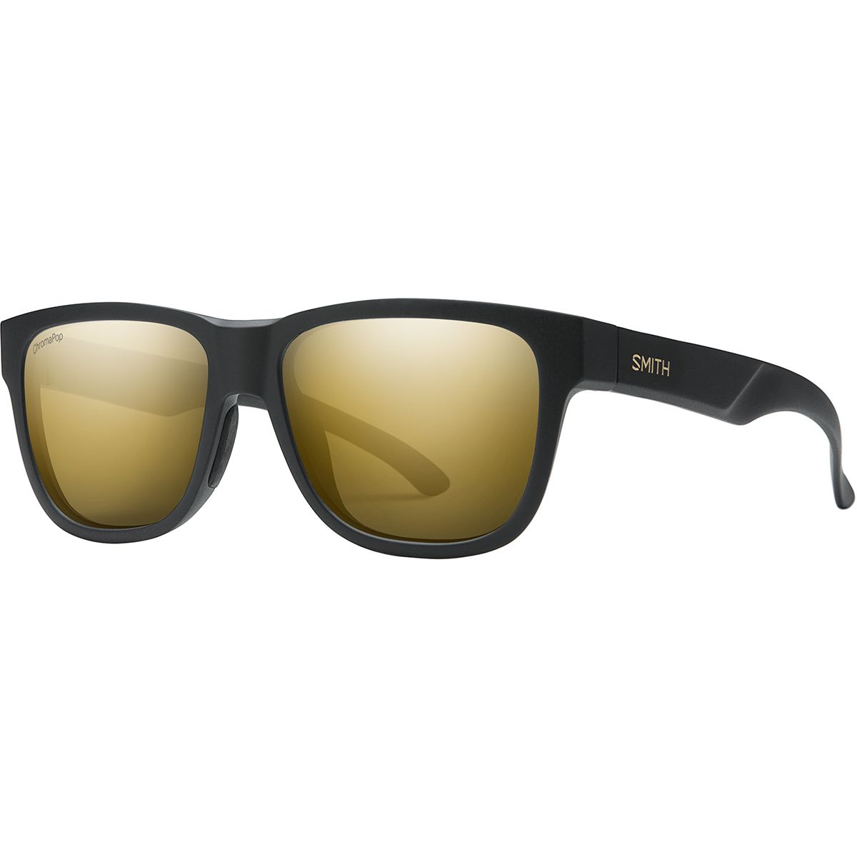 Smith Lowdown Slim2 ChromaPop Polarized Sunglasses Matte Black Gold/Black Gold Polarized, One Size - Men's