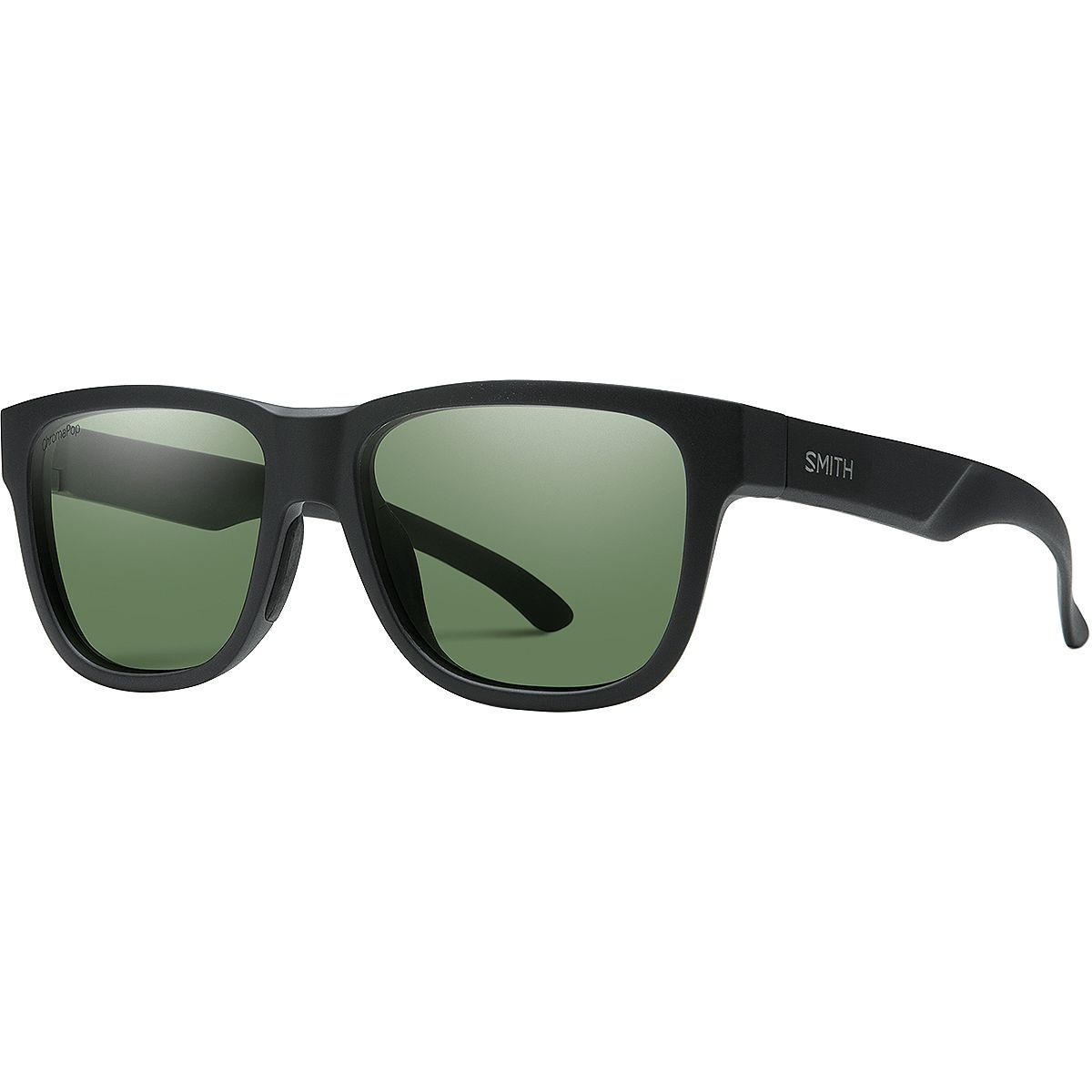 Smith Smith Lowdown Slim2 ChromaPop Polarized Sunglasses Matte Black/Polarized Gray Green, One Size - Men's