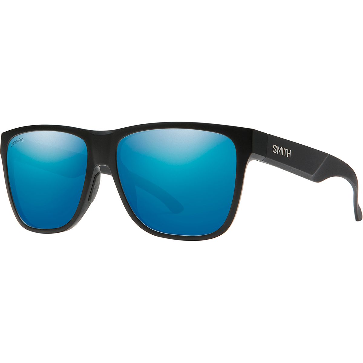 Smith Lowdown XL 2 ChromaPop Polarized Sunglasses Matte Black/Blue Mirror Polarized, One Size - Men's