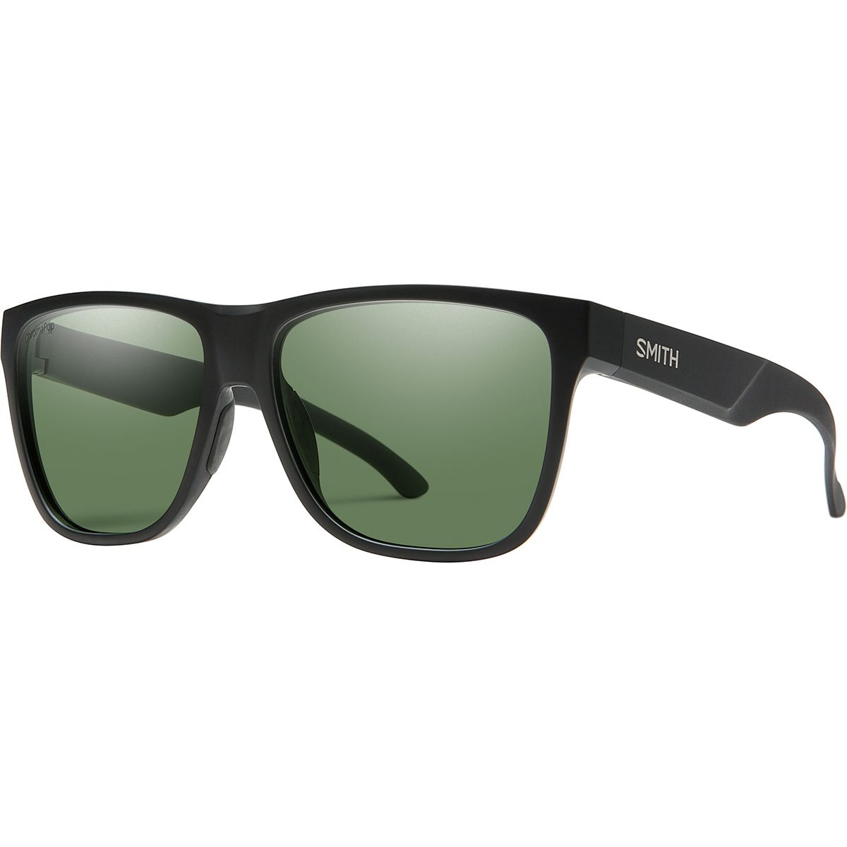 Smith Lowdown XL 2 ChromaPop Polarized Sunglasses Matte Black/Polarized Gray Green, One Size - Men's