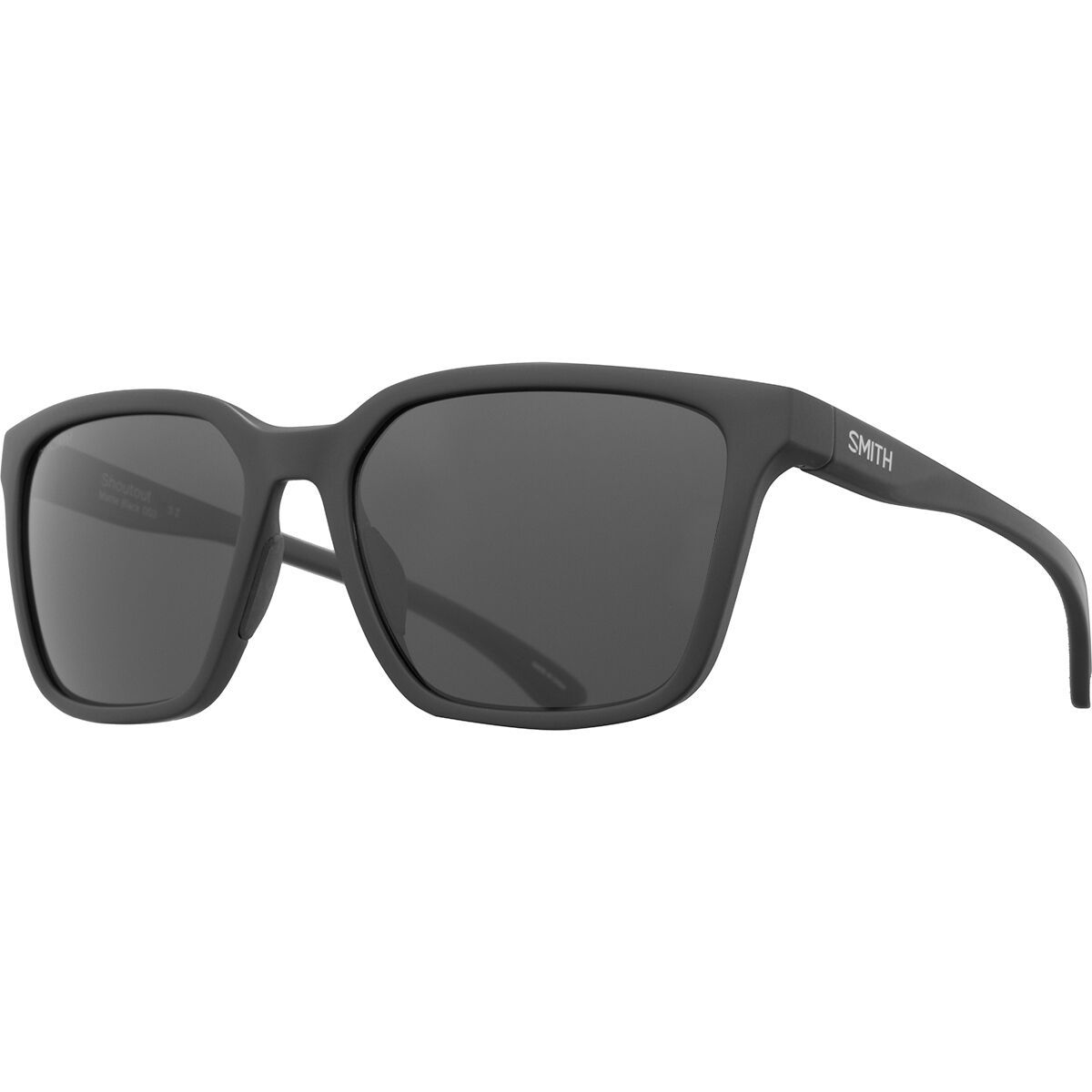 Smith Smith Shoutout ChromaPop Polarized Sunglasses Matte Black-Chromapop Polarized Black, One Size - Men's