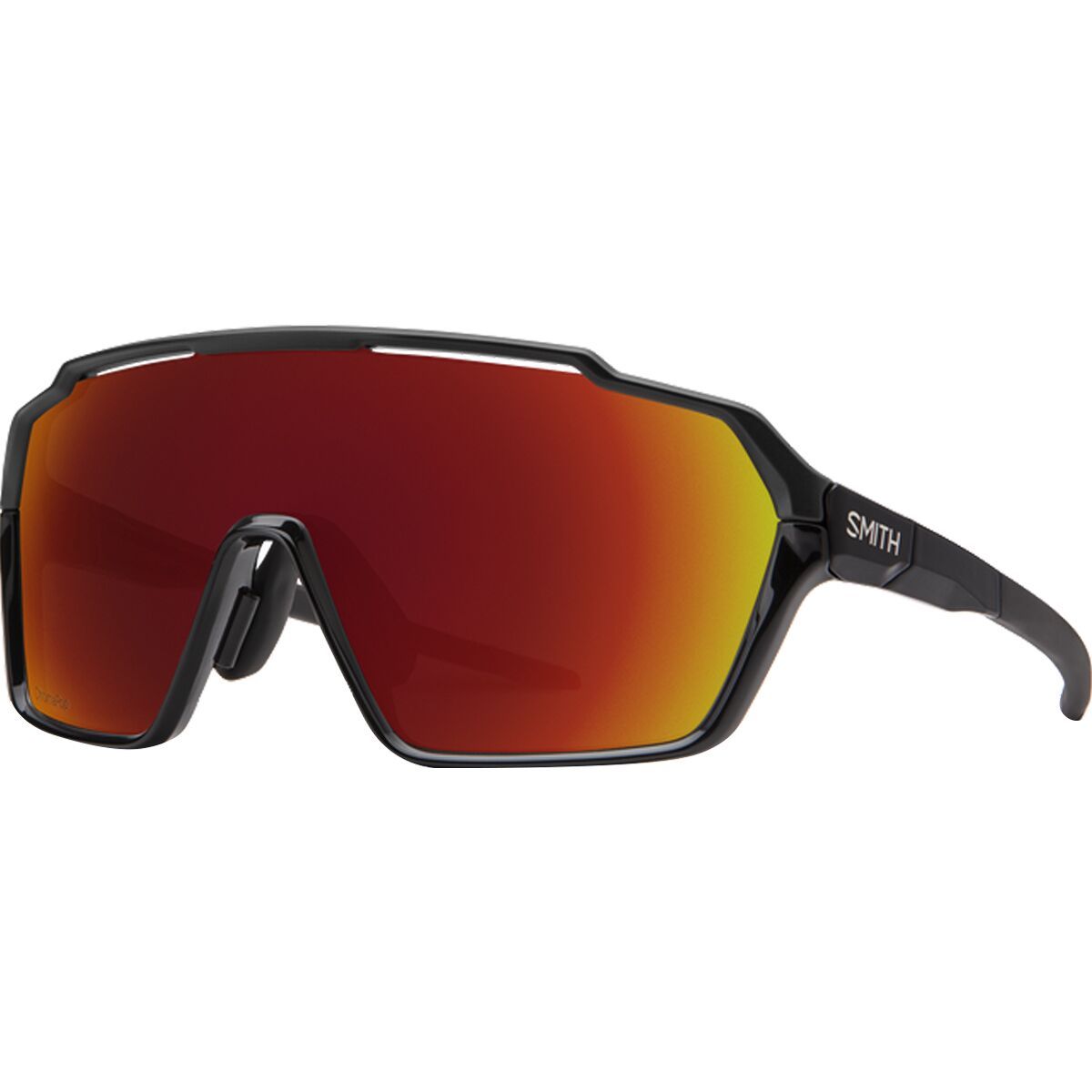 Smith Smith Shift MAG ChromaPop Sunglasses Black/ChromaPop Red Mirror, One Size - Men's