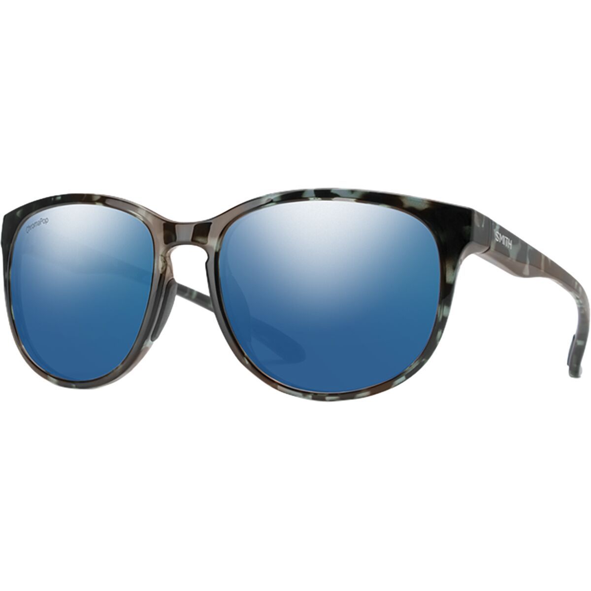 Smith Smith Lake Shasta ChromaPop Polarized Sunglasses Sky Tortoise/ChromaPop Polar Blue Mirror, One Size - Men's