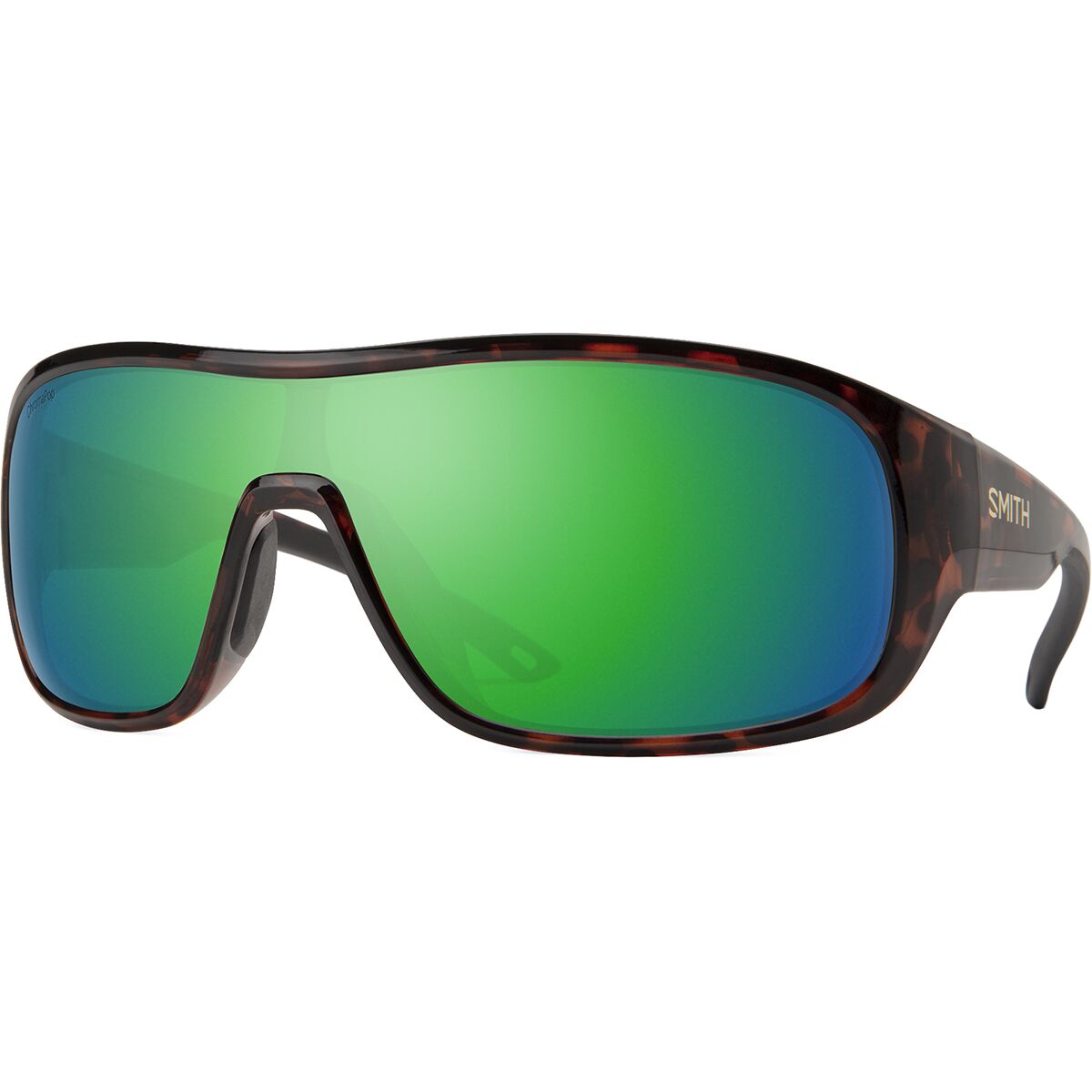 Smith Spinner Sunglasses Tortoise ChromaPop Polarized Green Mirror