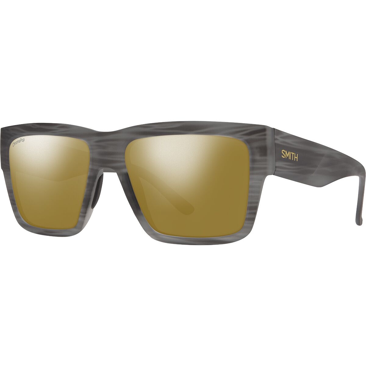 Smith Smith Lineup ChromaPop Polarized Sunglasses Matte Gray Horn, One Size - Men's