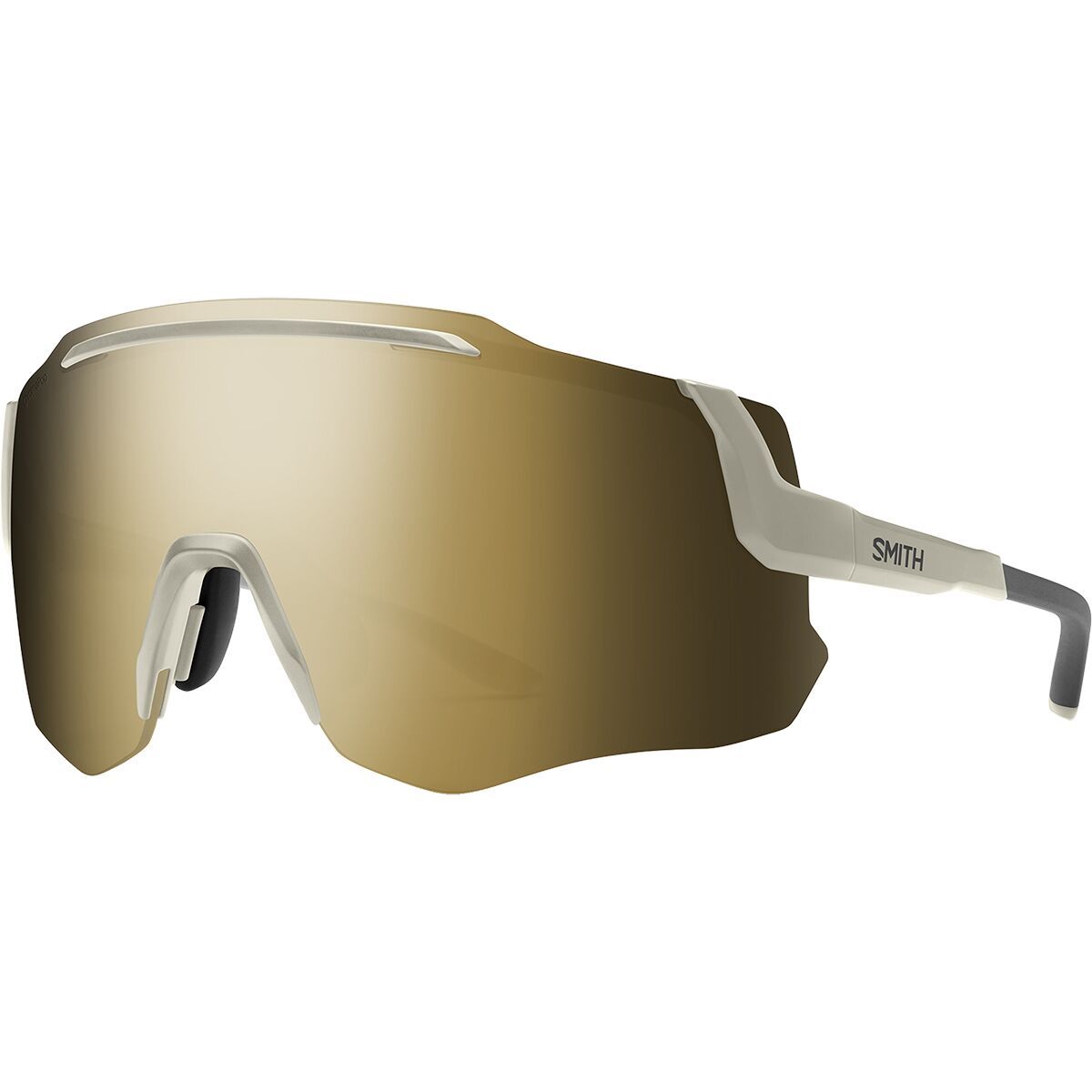 Smith Smith Momentum ChromaPop Sunglasses Matte Bone/ChromaPop Black Gold Mirror, One Size - Men's