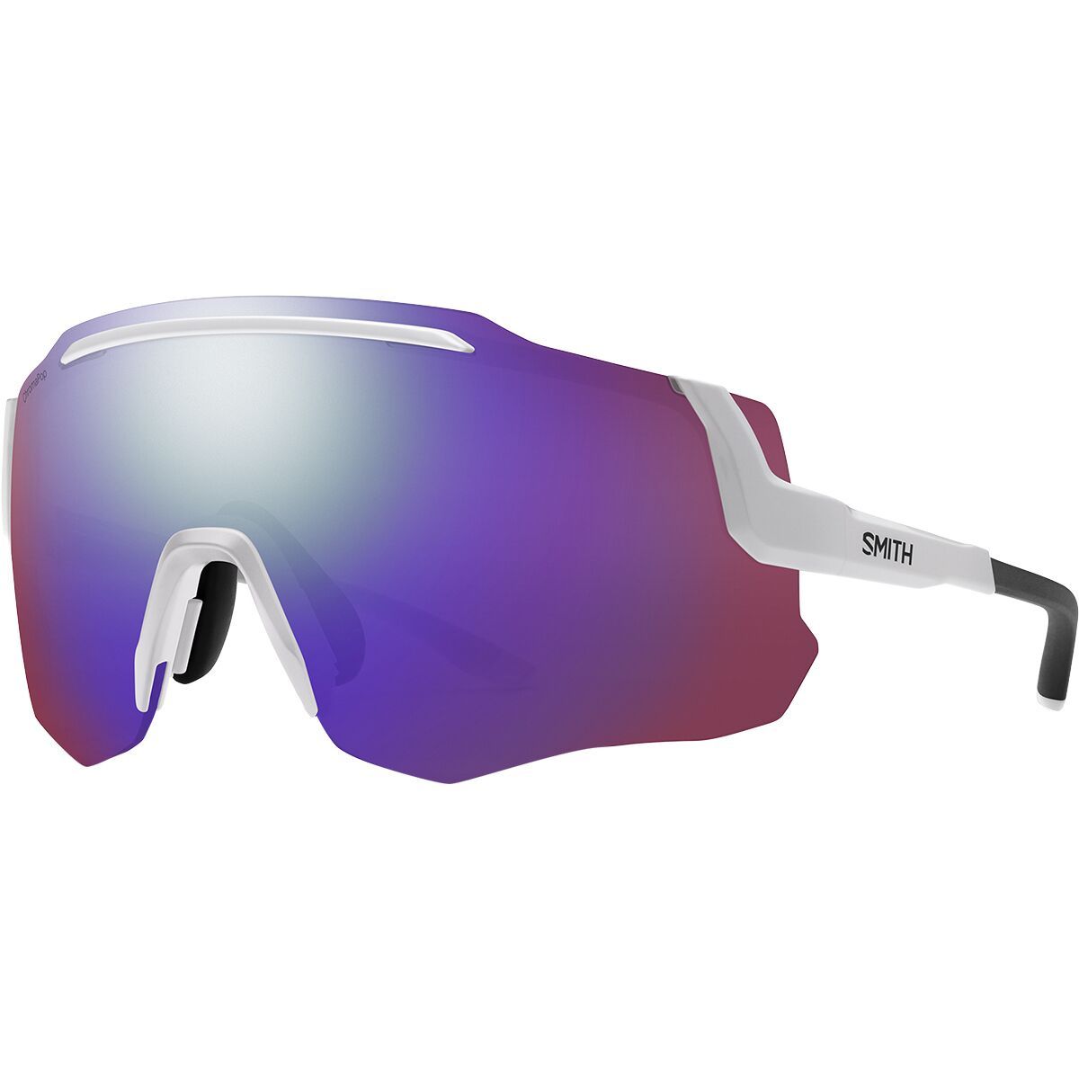 Smith Smith Momentum ChromaPop Sunglasses White/ChromaPop Violet Mirror, One Size - Men's