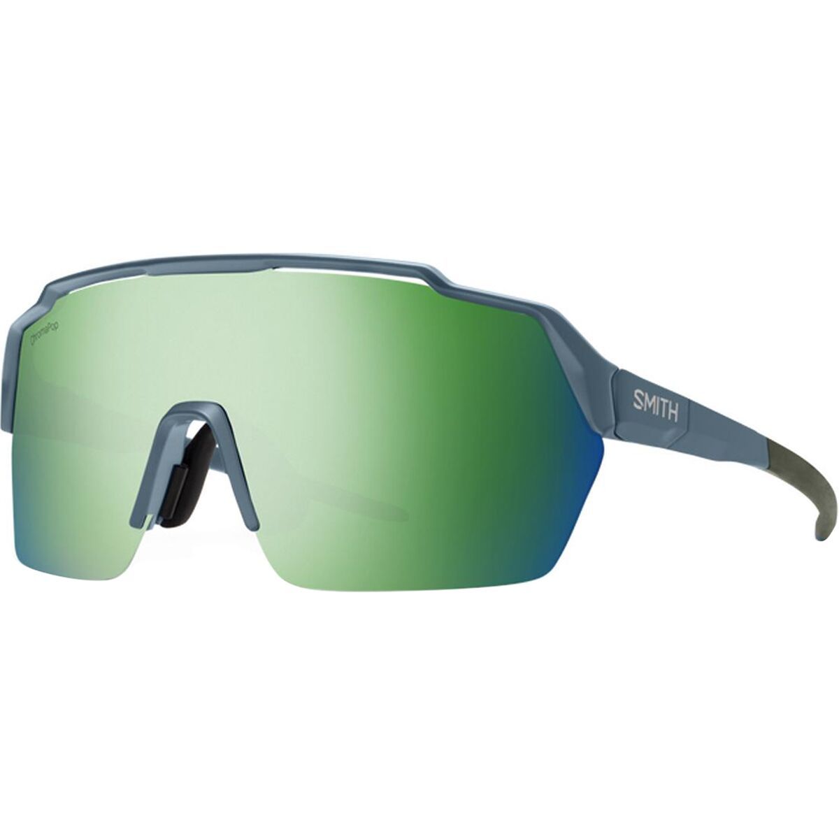 Smith Smith Shift Split MAG ChromaPop Sunglasses Matte Stone/Moss/ChromaPop Green Mirror, One Size - Men's