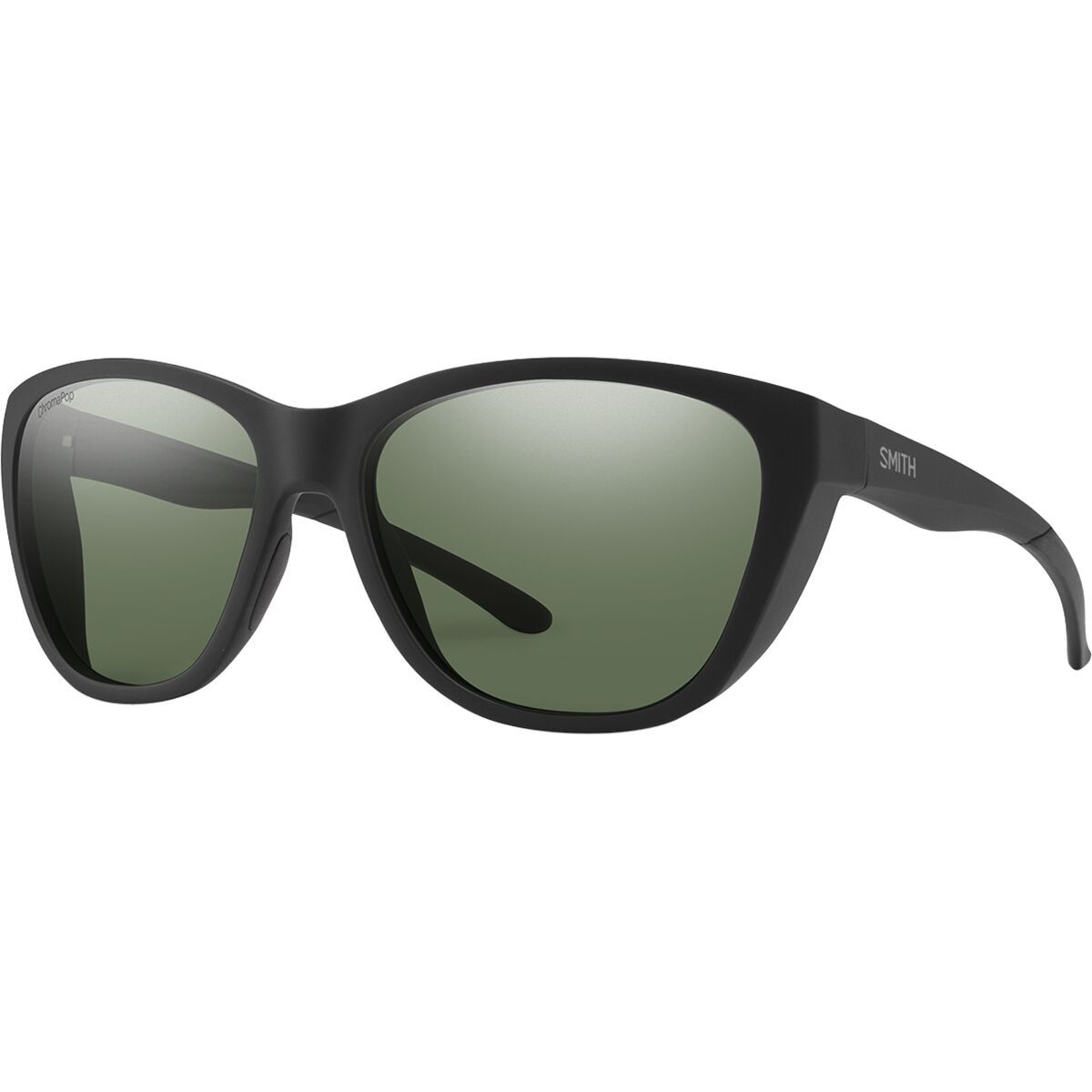 Smith Smith Shoal ChromaPop Polarized Sunglasses Matte Black/ChromaPop Polar Gray Green, One Size - Men's