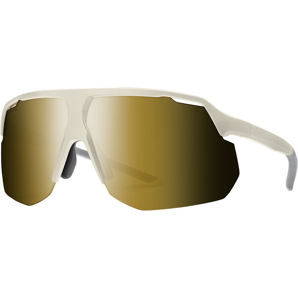 Smith Smith Motive ChromaPop Sunglasses Matte Bone/ChromaPop Black Gold Mirror, One Size - Men's