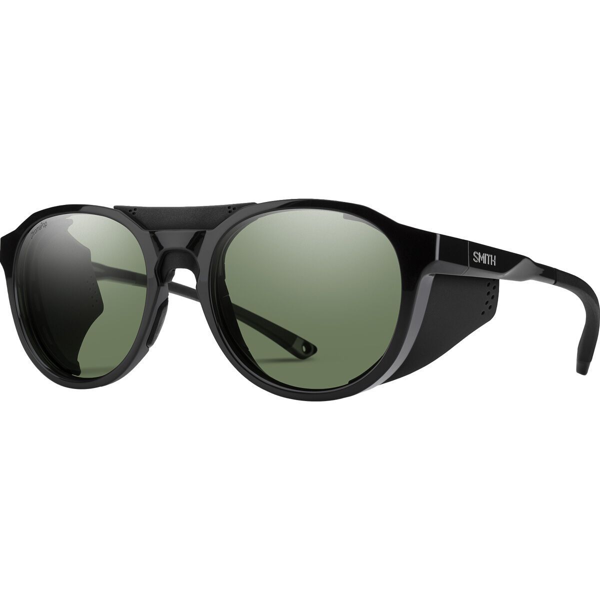 Smith Smith Venture ChromaPop Sunglasses Black/ChromaPop Polarized Gray Green, One Size - Men's