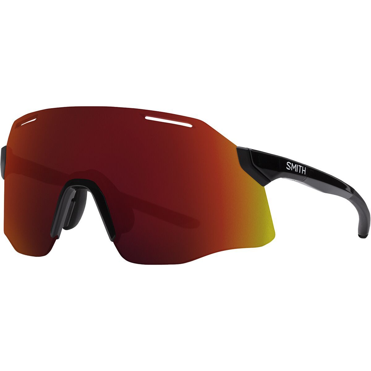 Smith Smith Vert ChromaPop Sunglasses Black/ChromaPop Red Mirror, One Size - Men's