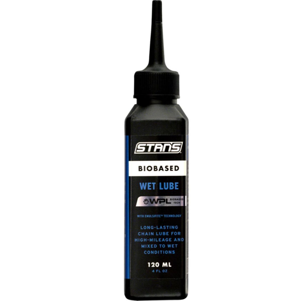 Stan's NoTubes Biobased Wet Chain Lube Drip Bottle, 120ml