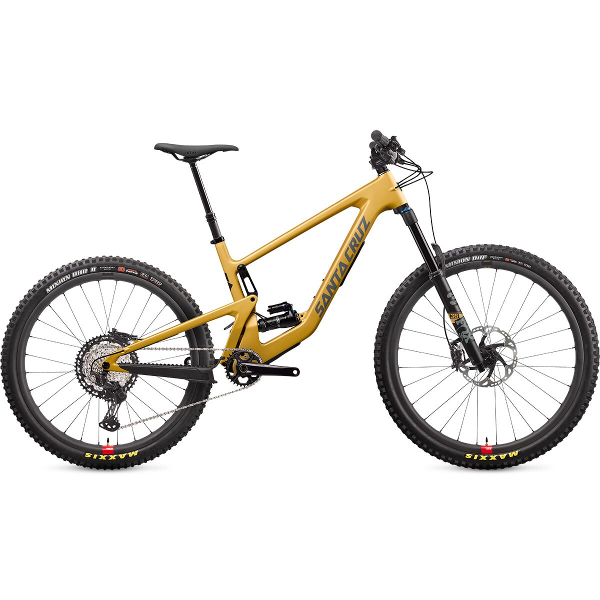 Santa Cruz Bicycles Bronson Carbon XT Reserve Mountain Bike Paydirt Gold, XS