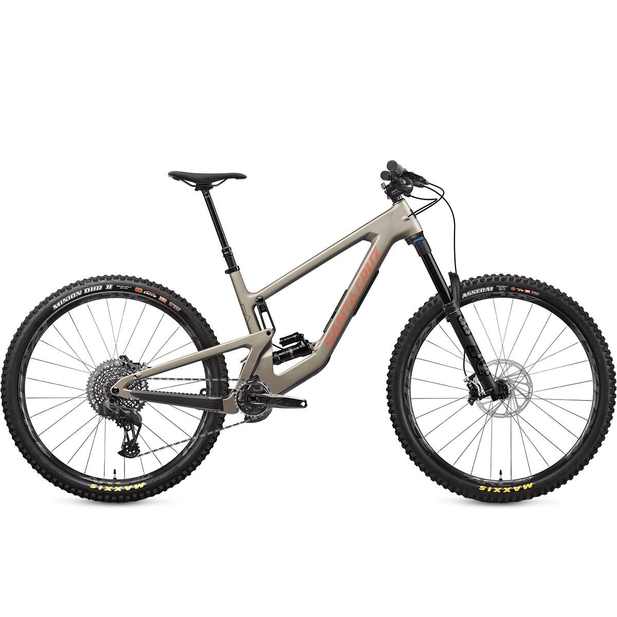 Santa Cruz Bicycles Megatower Carbon C GX Eagle AXS Air Mountain Bike Matte Nickle, M