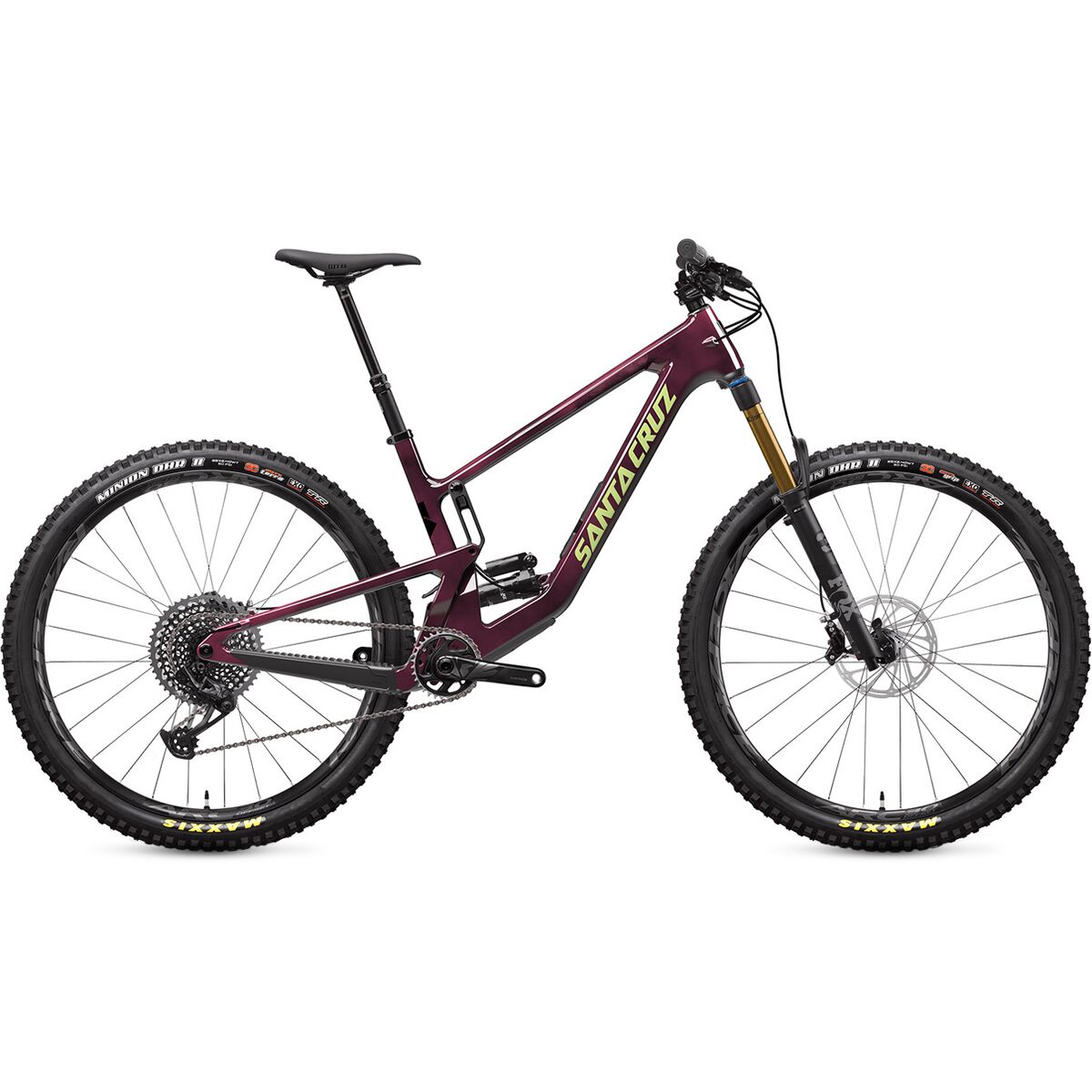 Santa Cruz Bicycles Hightower Carbon CC X01 Eagle Mountain Bike Translucent Purple, S
