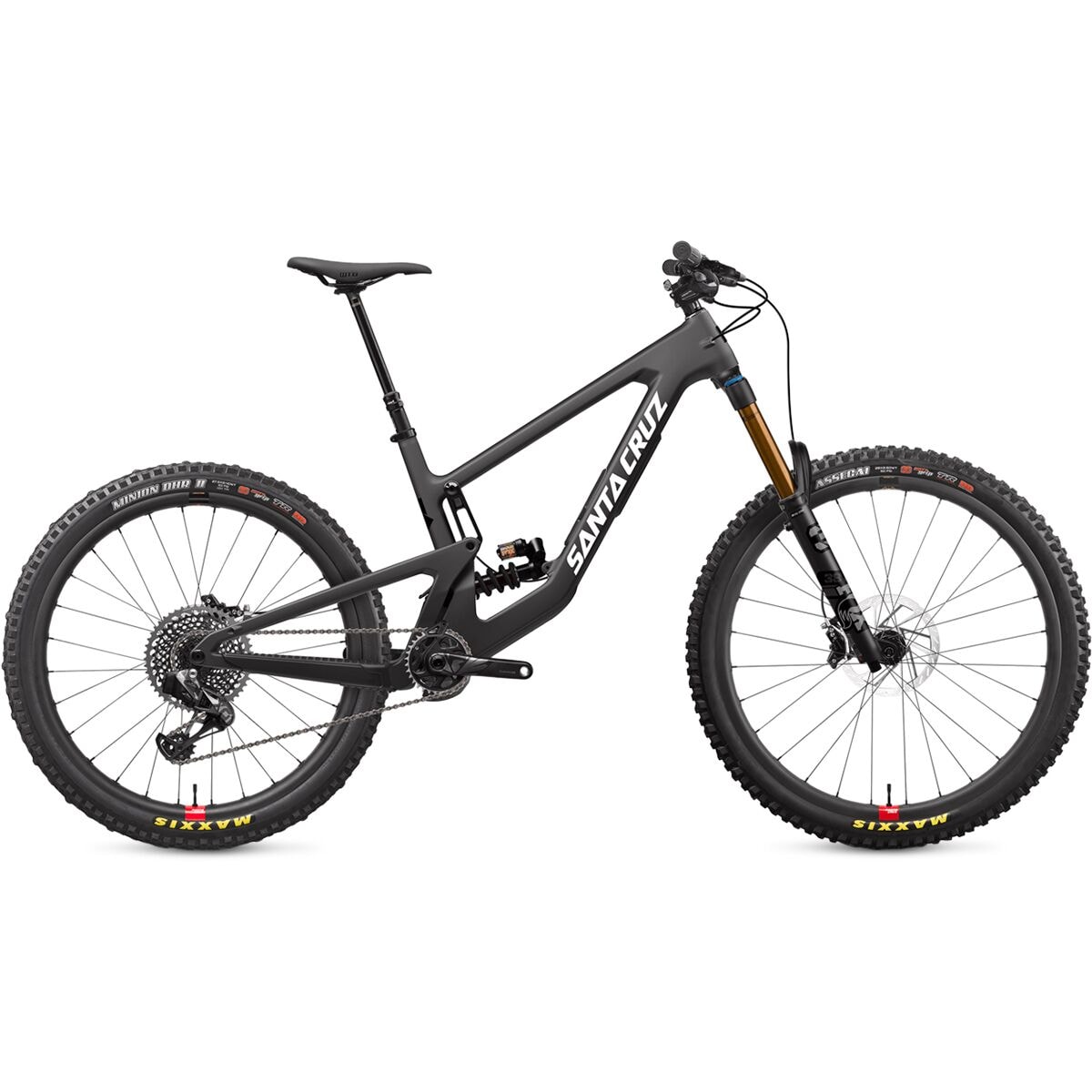 Santa Cruz Bicycles Nomad Carbon CC X01 Eagle AXS Coil Reserve Mountain Bike Matte Carbon, XXL