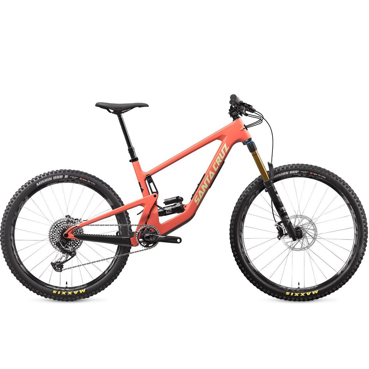 Santa Cruz Bicycles Bronson Carbon CC X01 Eagle Mountain Bike Sockeye Salmon, XL