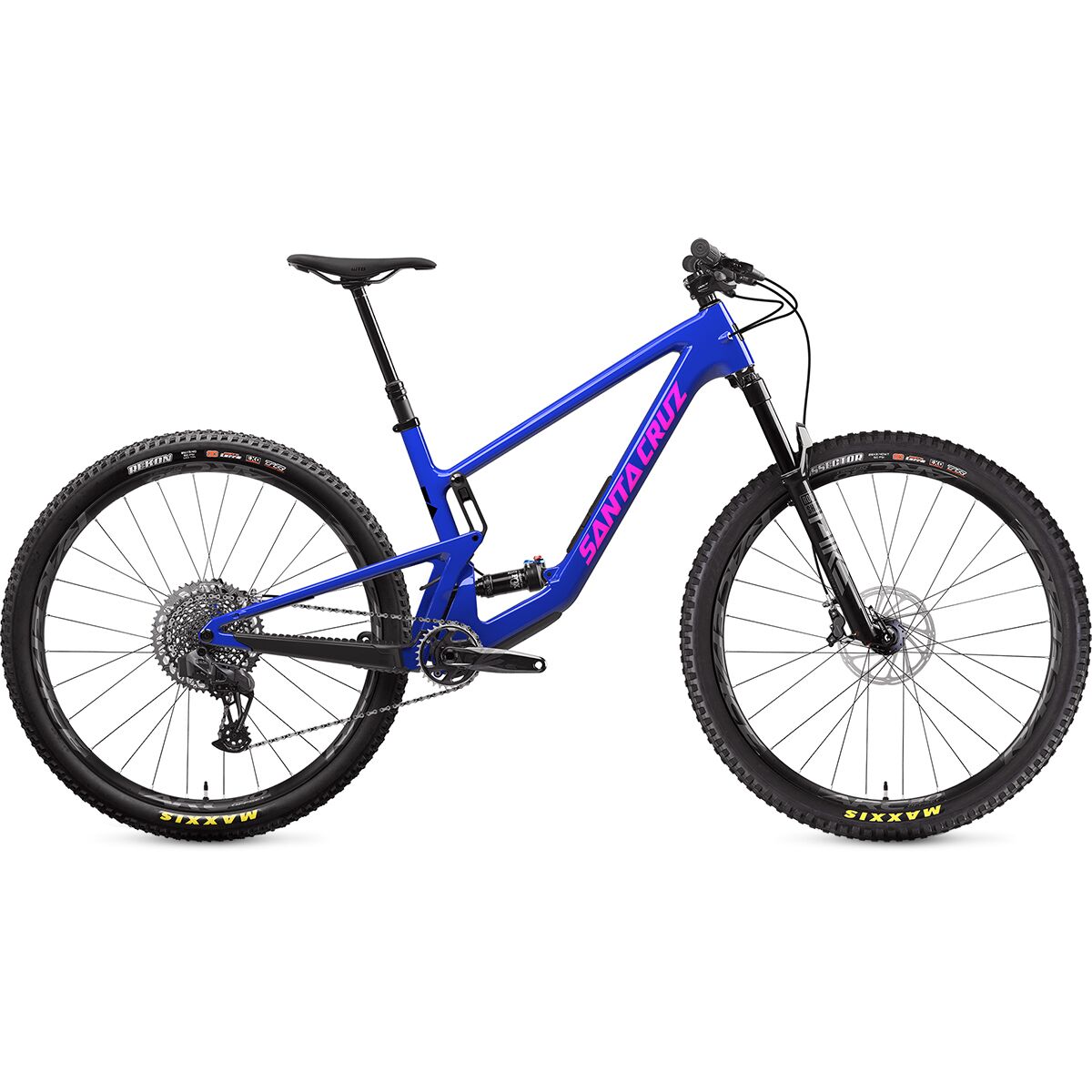Santa Cruz Bicycles Tallboy Carbon C GX Eagle AXS Mountain Bike Gloss Ultra Blue, XS