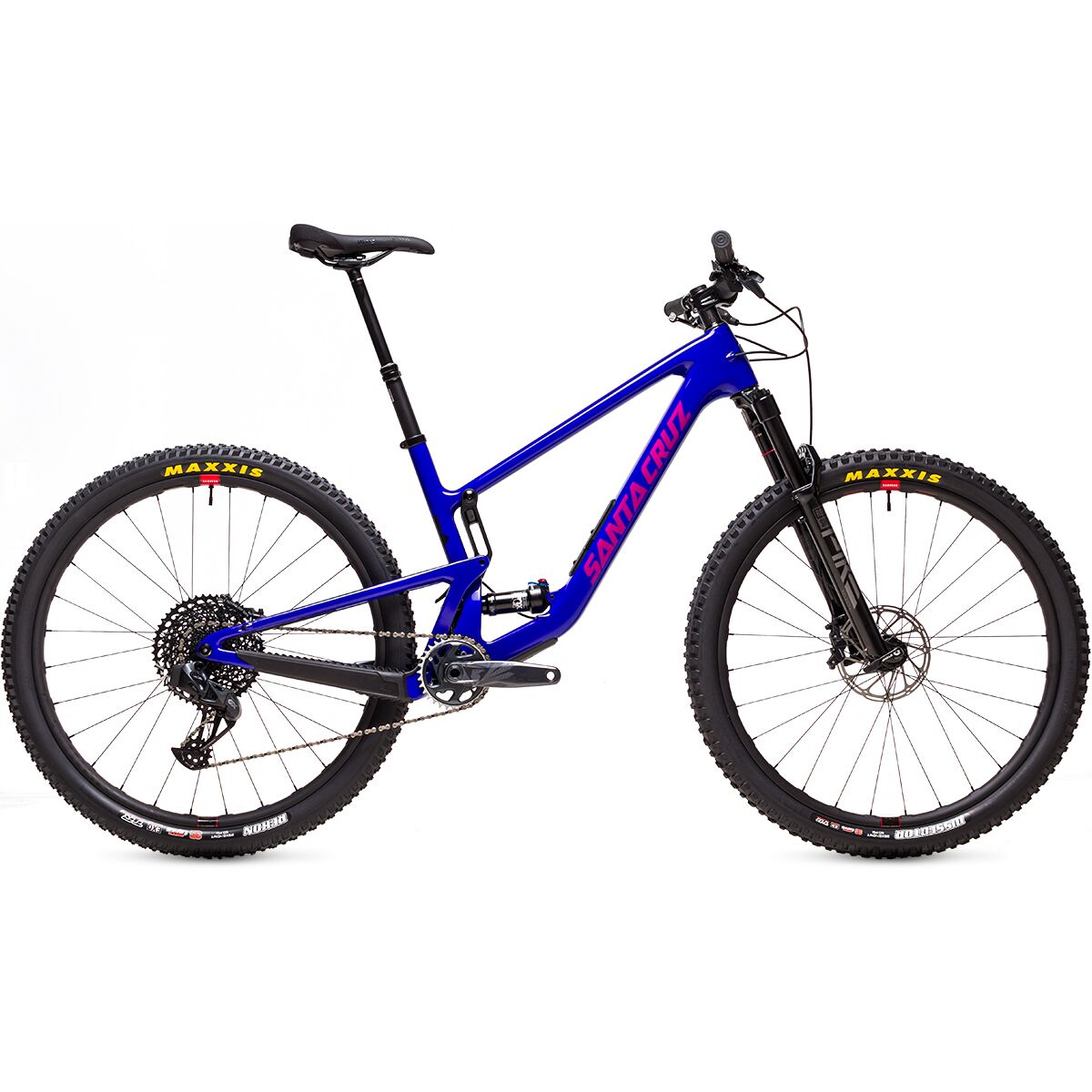 Santa Cruz Bicycles Tallboy Carbon C GX Eagle AXS Reserve Mountain Bike Gloss Ultra Blue, M