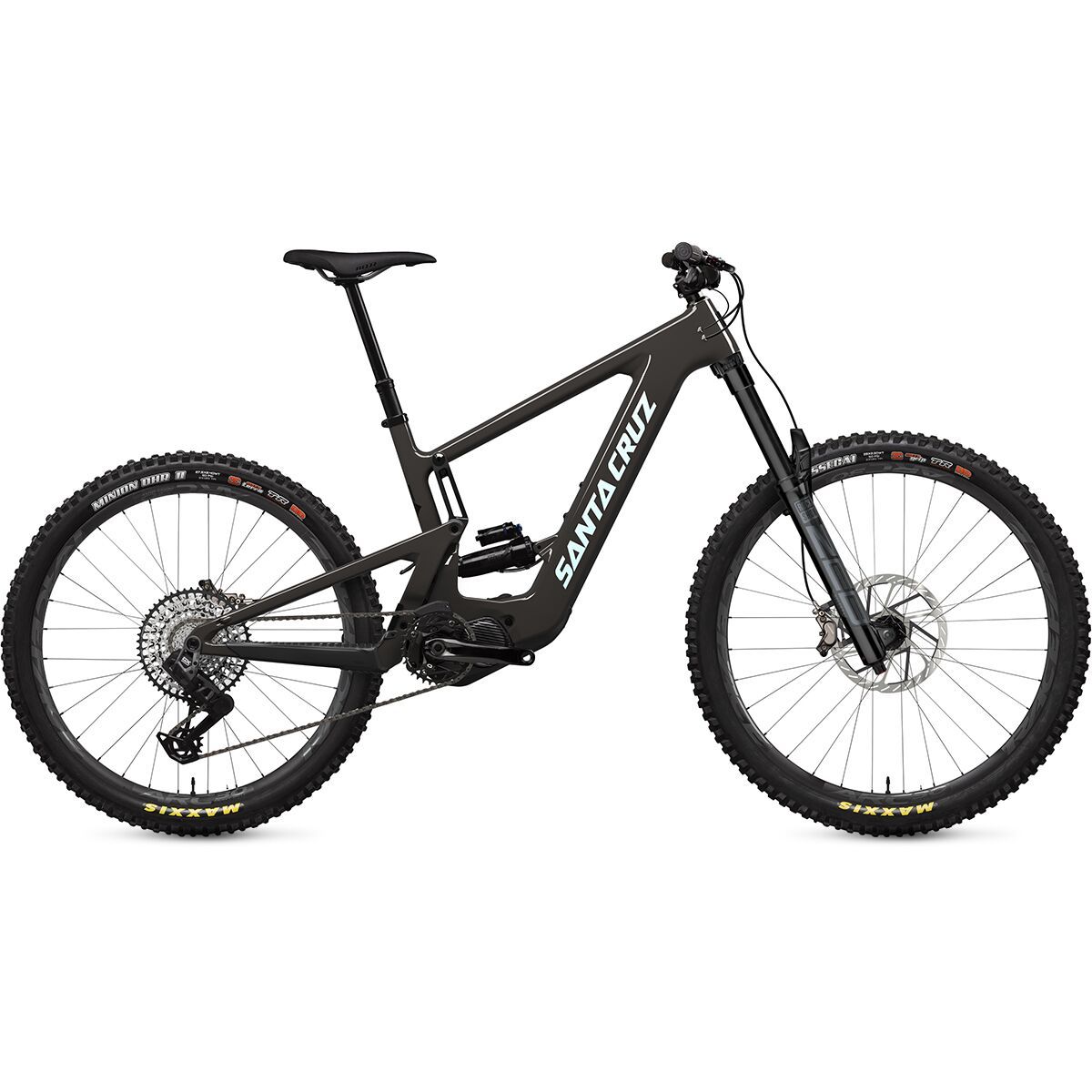 Santa Cruz Bicycles Bullit CC MX GX Eagle Transmission E-Bike Gloss Carbon and Blue, XL