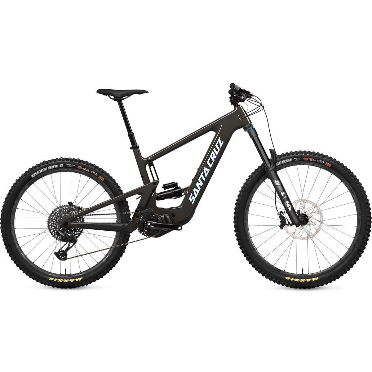 Santa Cruz Bicycles Bullit CC MX S E-Bike Gloss Carbon and Blue, M