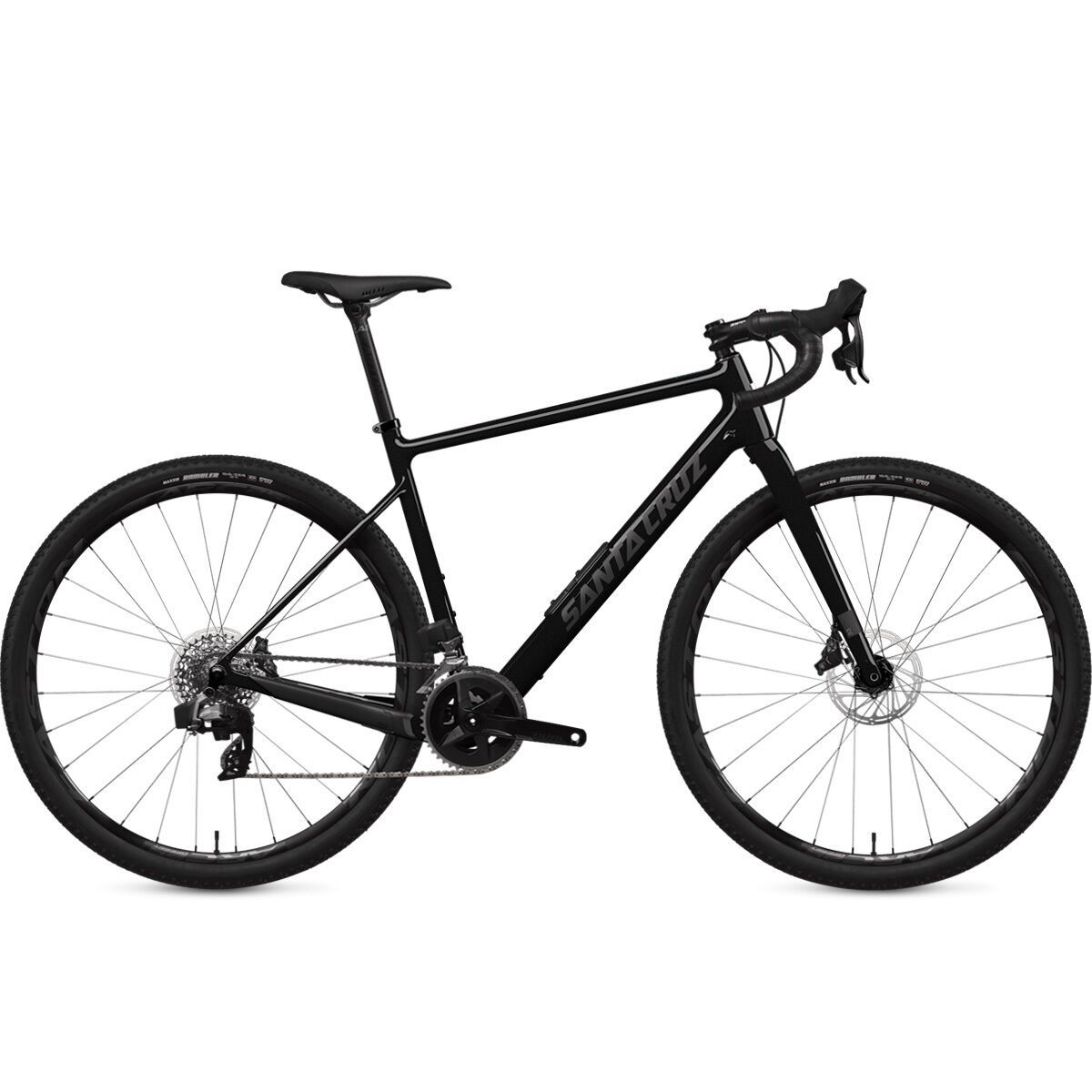 Santa Cruz Bicycles Stigmata CC Rival AXS 2x Gravel Bike Gloss Black Sparkle, L