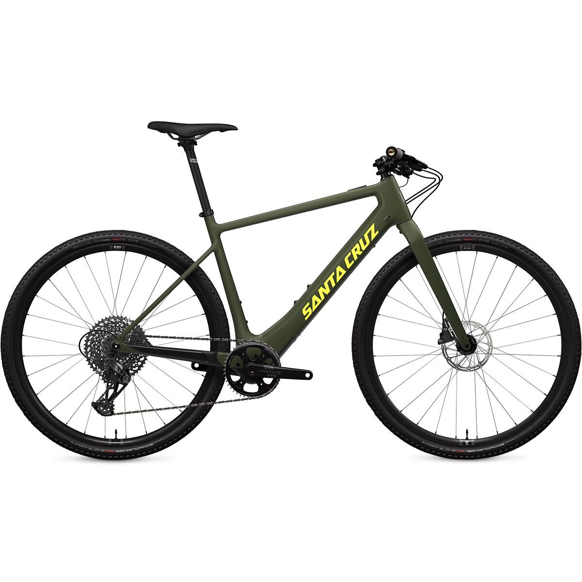 Santa Cruz Bicycles Skitch CC Apex Flat Bar E-Bike Olive Green, L