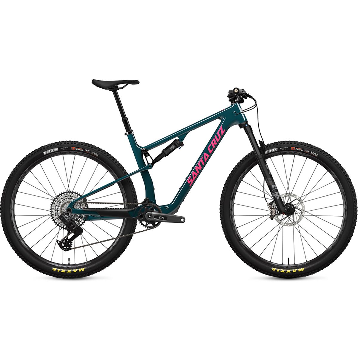Santa Cruz Bicycles Santa Cruz Bicycles Blur C TR GX AXS Transmission Mountain Bike Gloss Dark Teal, M