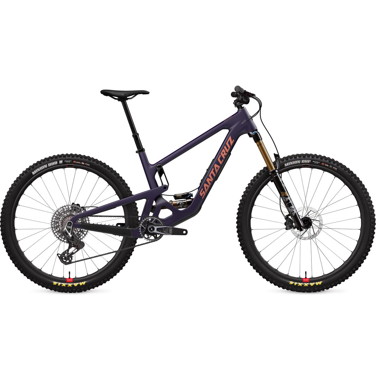 Santa Cruz Bicycles Hightower CC X0 AXS Transmission Carbon Wheel Mountain Bike Matte Deep Purple, M