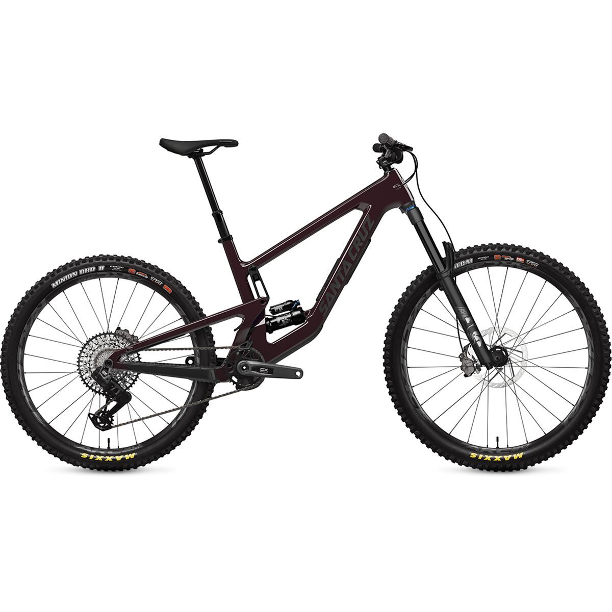 Santa Cruz Bicycles Santa Cruz Bicycles Nomad C GX AXS Transmission Mountain Bike Matte Stormbringer Purple, M