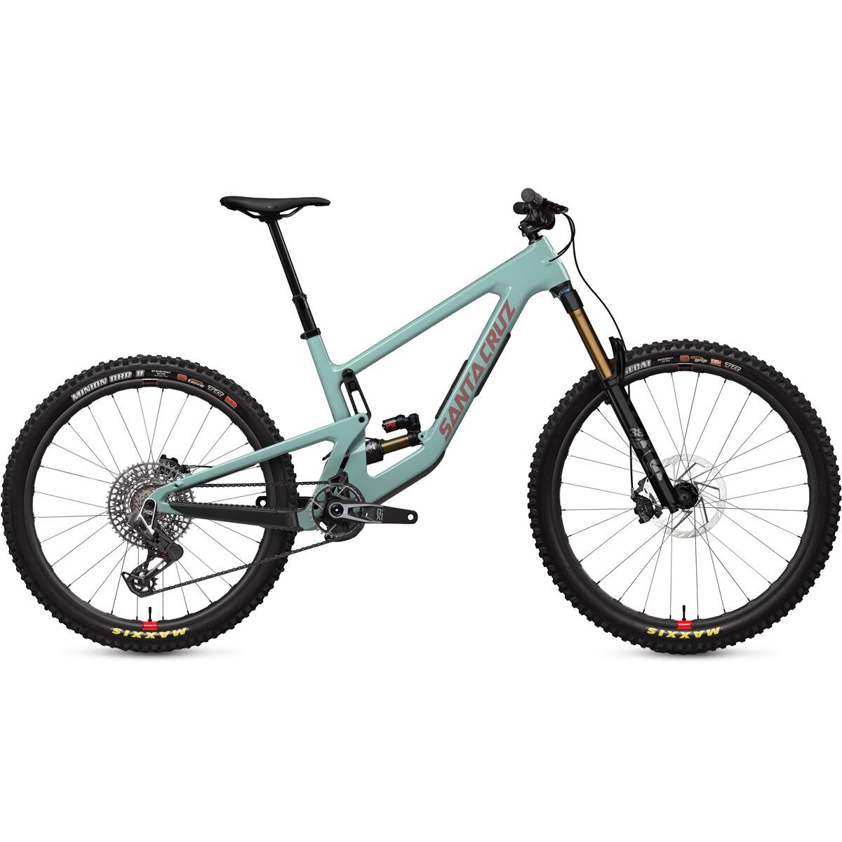 Santa Cruz Bicycles Nomad CC X0 AXS Transmission Carbon Wheel Mountain Bike Gloss Light Teal, L