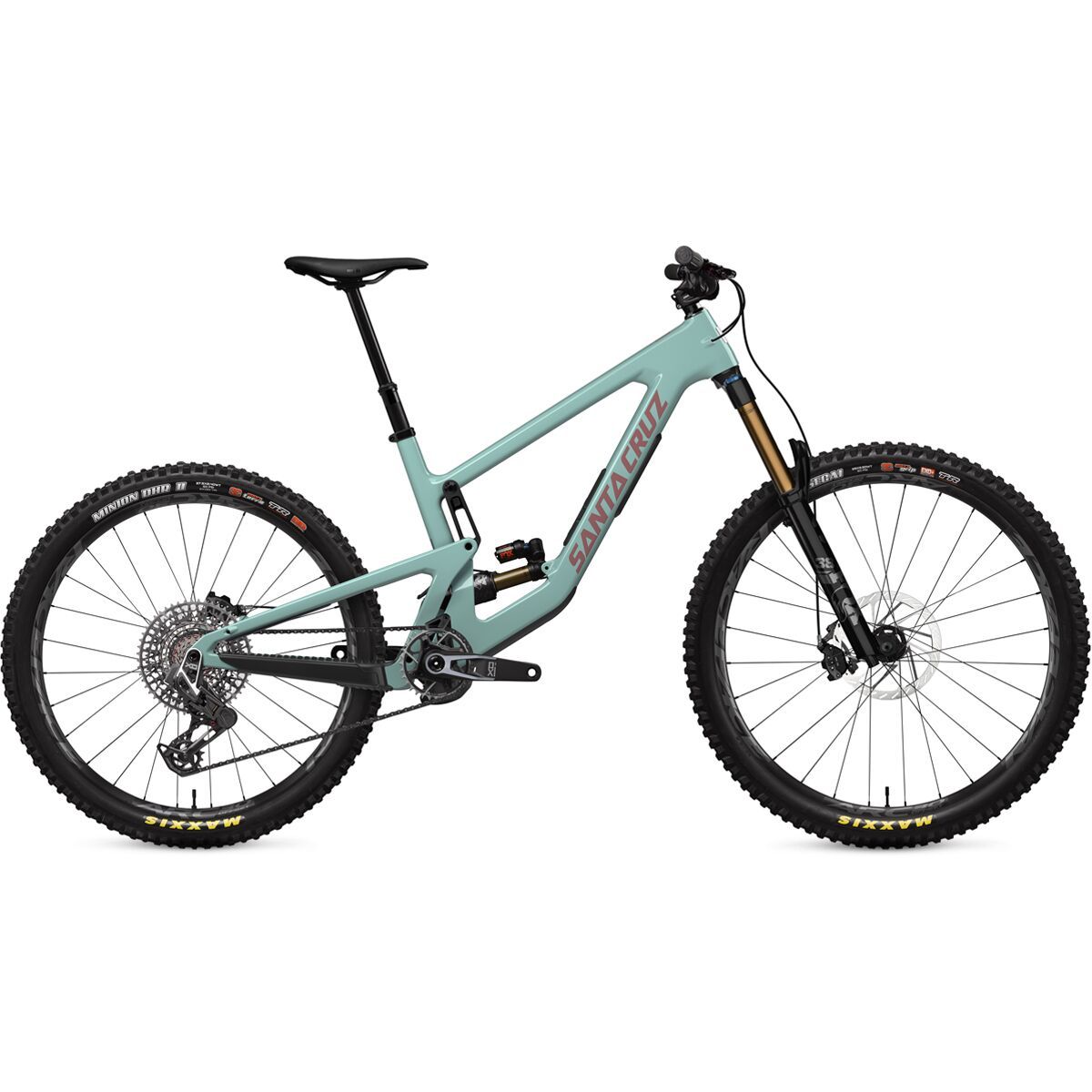 Santa Cruz Bicycles Nomad CC X0 AXS Transmission Mountain Bike Gloss Light Teal, M