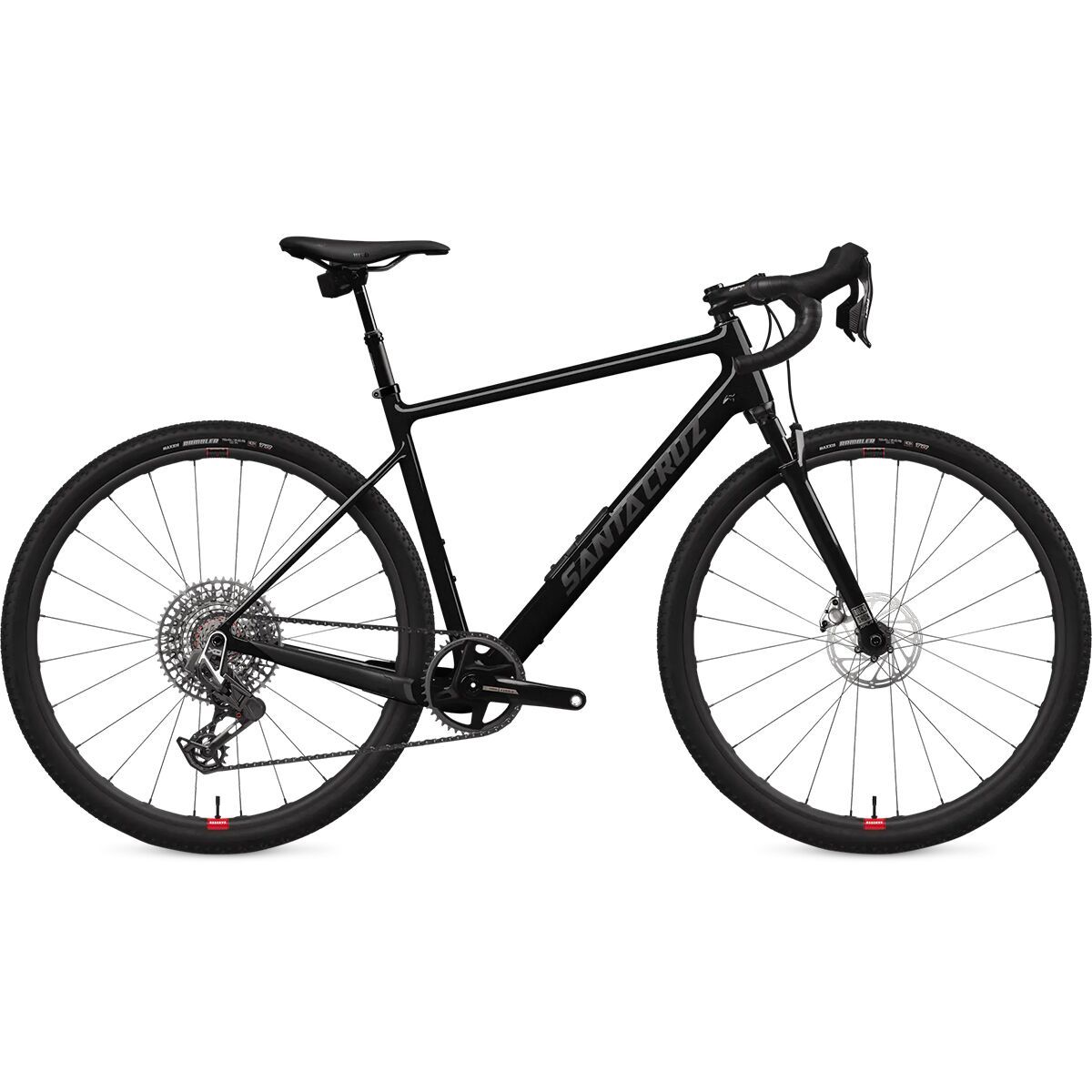 Santa Cruz Bicycles Stigmata CC Red/Force AXS Transmission Gravel Bike Gloss Black Sparkle, XL