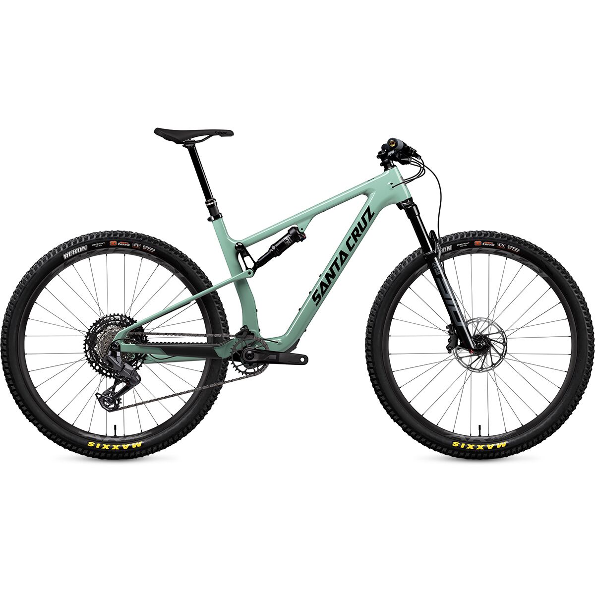 Santa Cruz Bicycles Santa Cruz Bicycles Blur Trail C Eagle 70 Mountain Bike Gloss Light Teal, XL