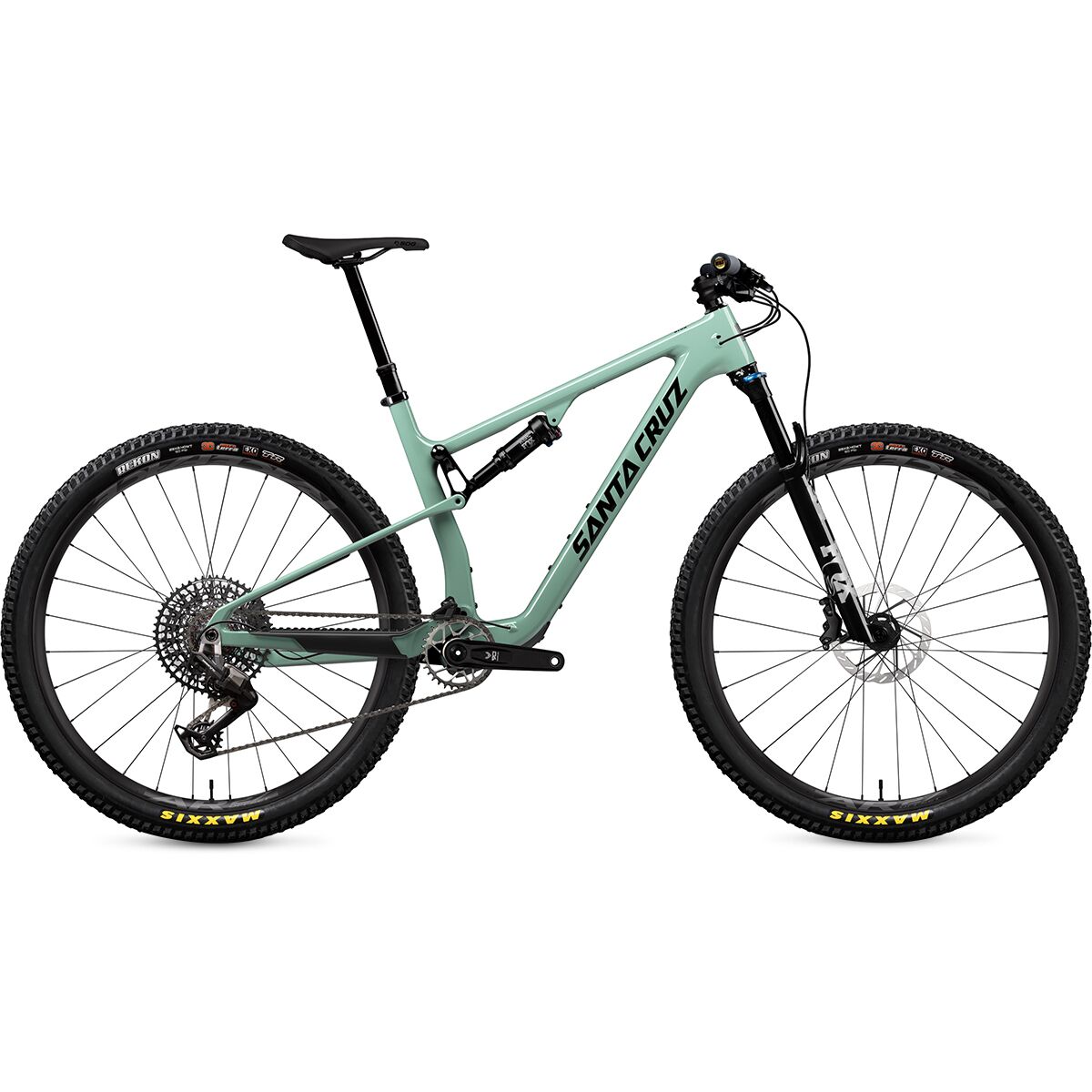 Santa Cruz Bicycles Santa Cruz Bicycles Blur Trail C Eagle 90 Mountain Bike Gloss Light Teal, XL