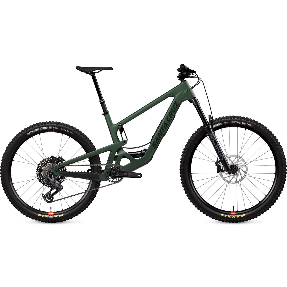 Santa Cruz Bicycles Santa Cruz Bicycles Bronson C Eagle 70 Mountain Bike Matte Poblano Green, L