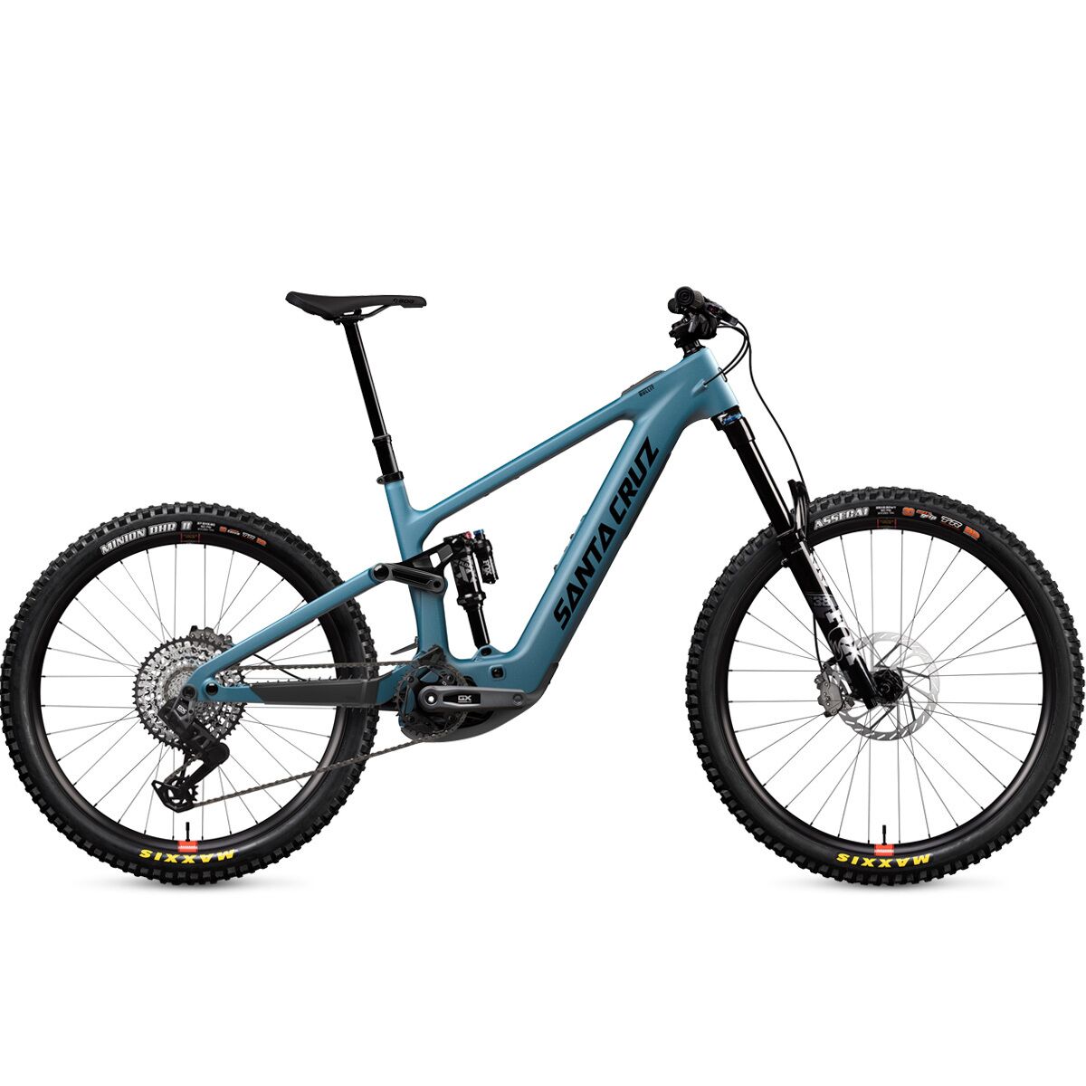 Santa Cruz Bicycles Bullit C GX Transmission E-Bike Matte Teal Sparkle, S