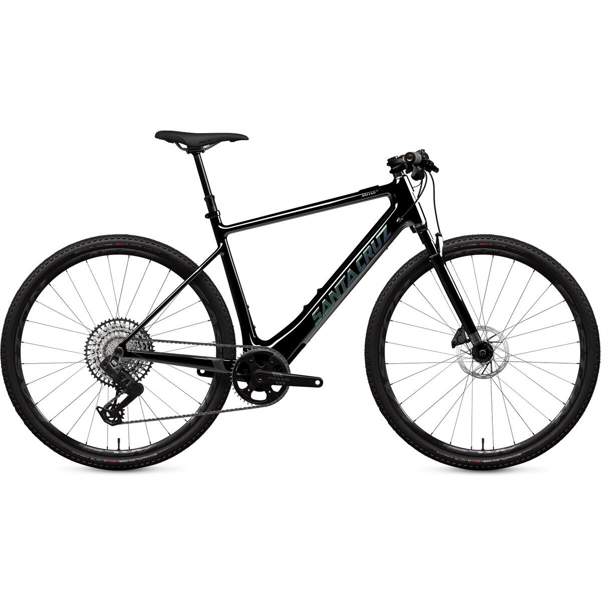 Santa Cruz Bicycles Santa Cruz Bicycles Skitch CC GX Transmission Flat Bar E-Bike Gloss Black, XL