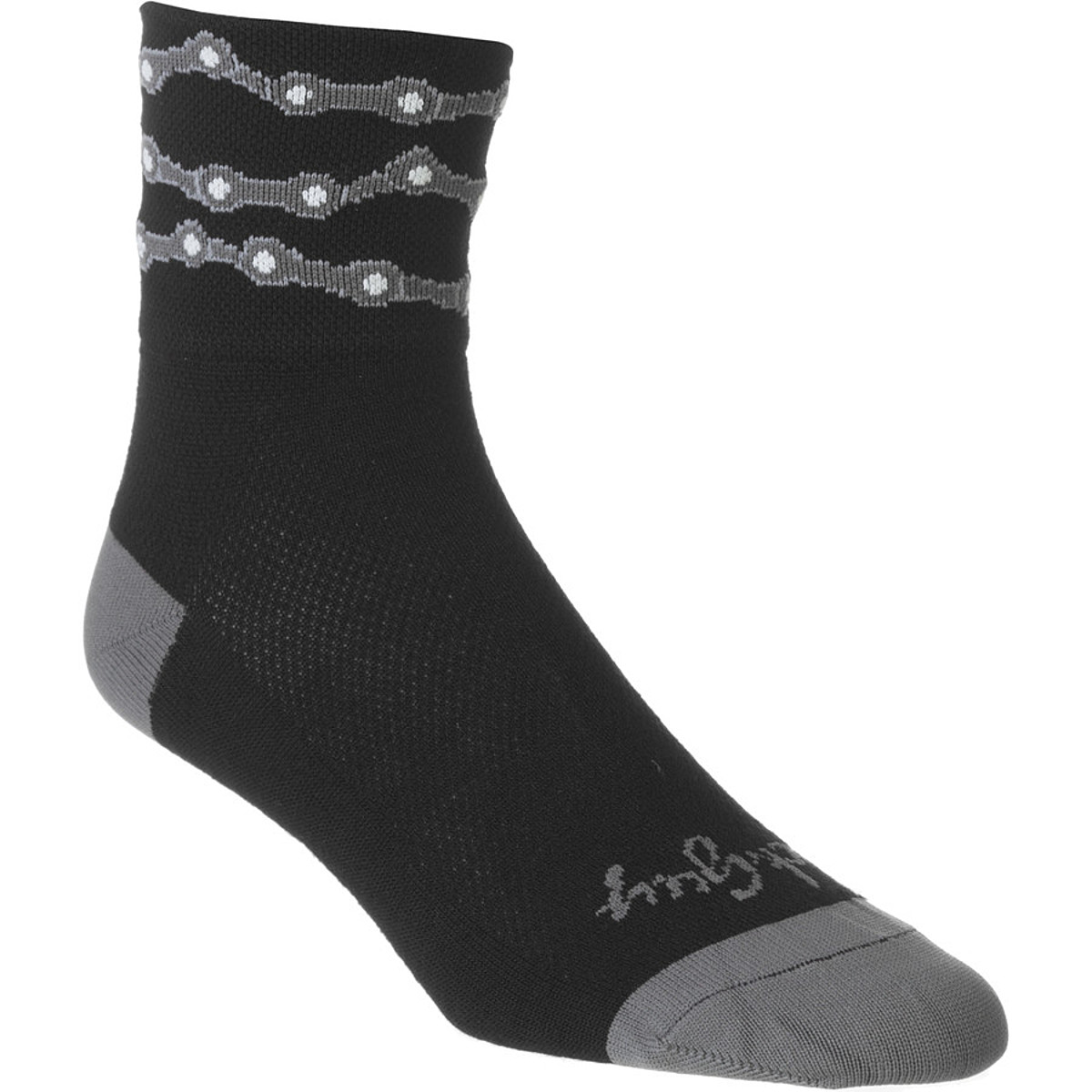 Sock Guy | Chains Double Knit Mesh Socks Men's | Size Large/extra Large In Black