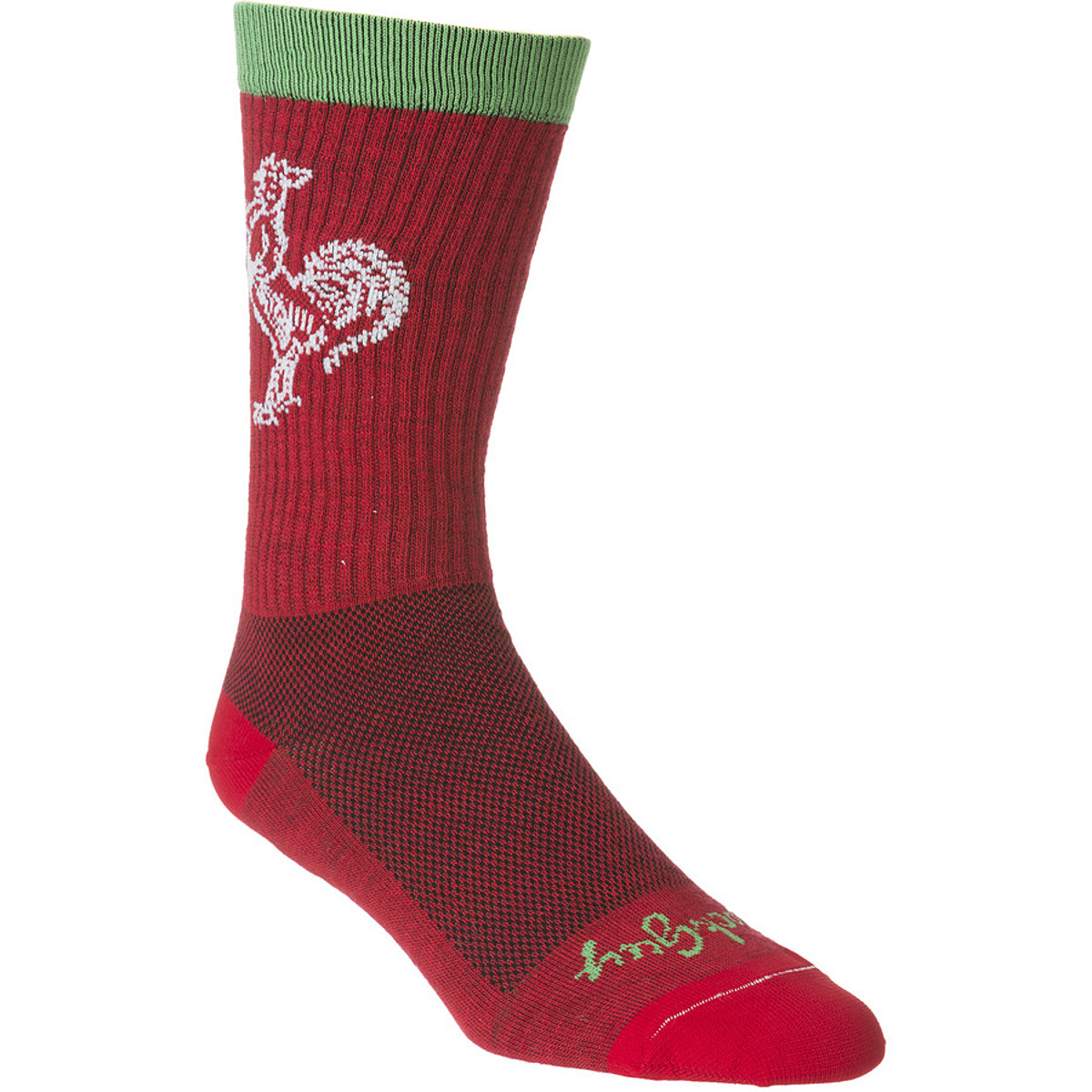 Sock Guy | Sriracha Wool 7.5" Crew Socks Men's | Size Small/medium In Red