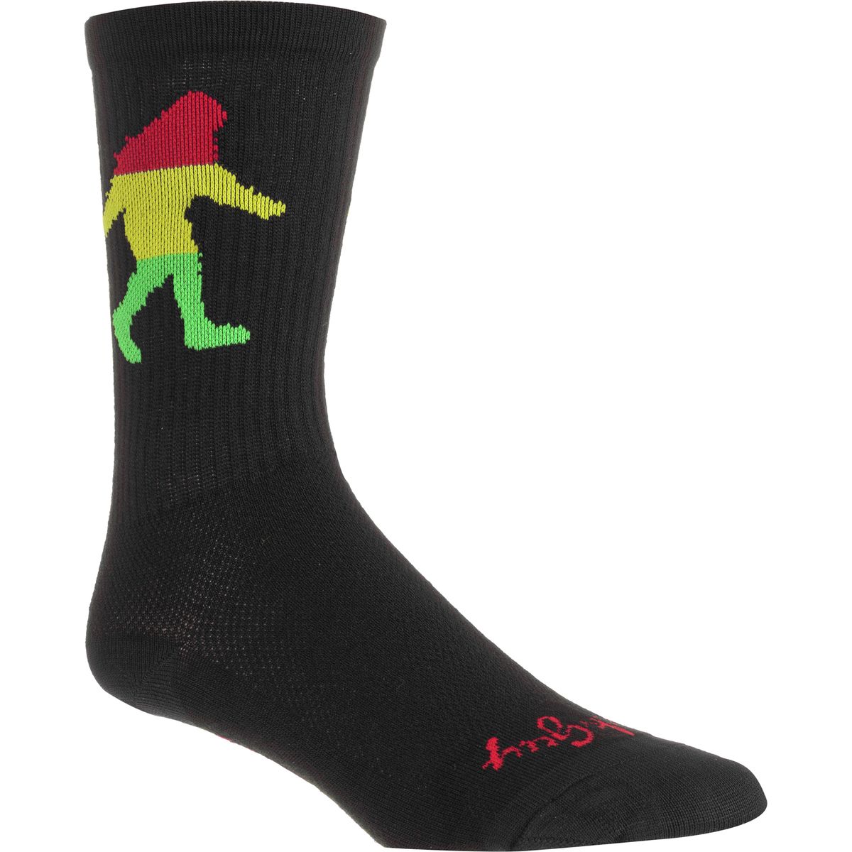 SockGuy Rasta Squatch Sock One Color, S/M - Men's