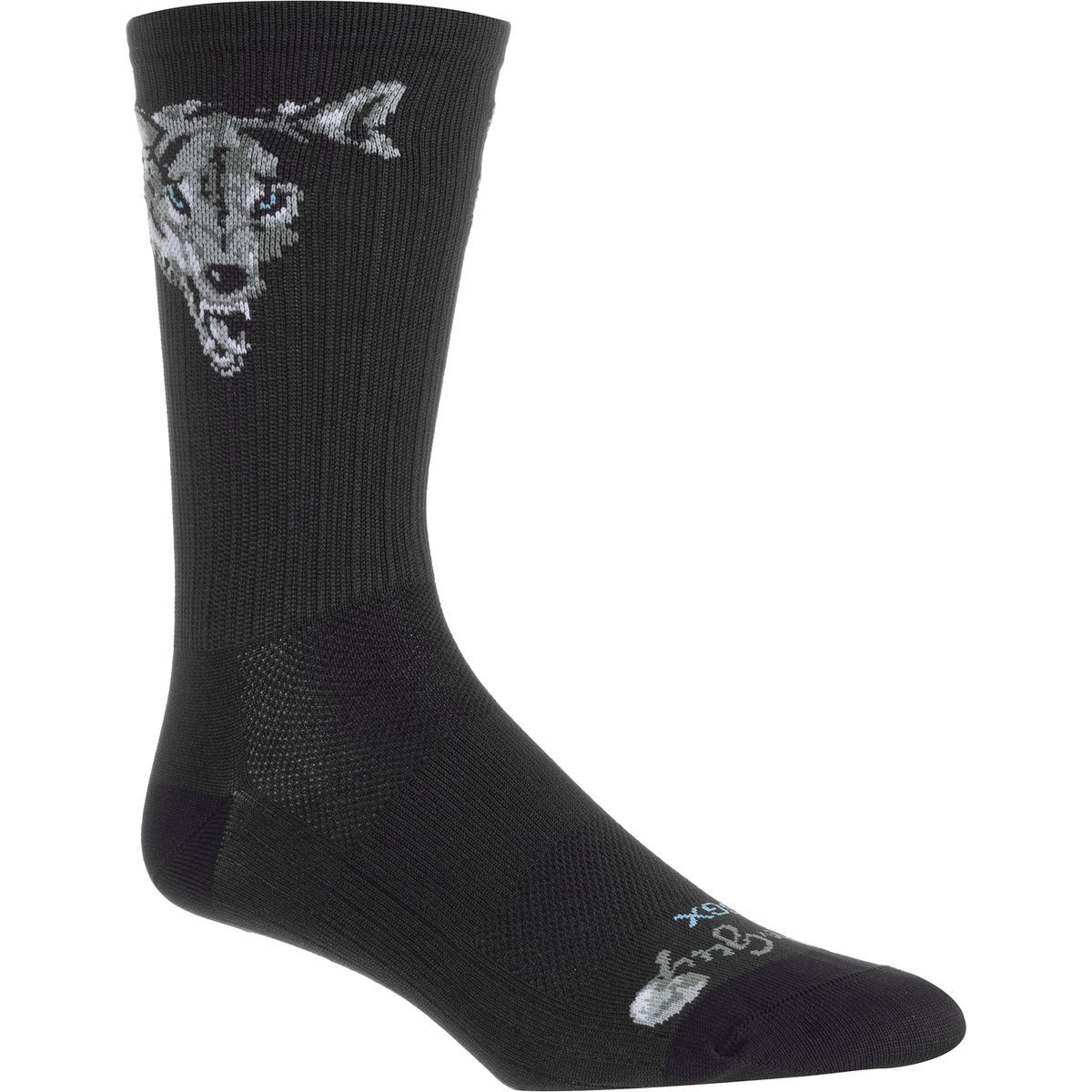 SockGuy SGX6 Wolf Sock One Color, L/XL - Men's