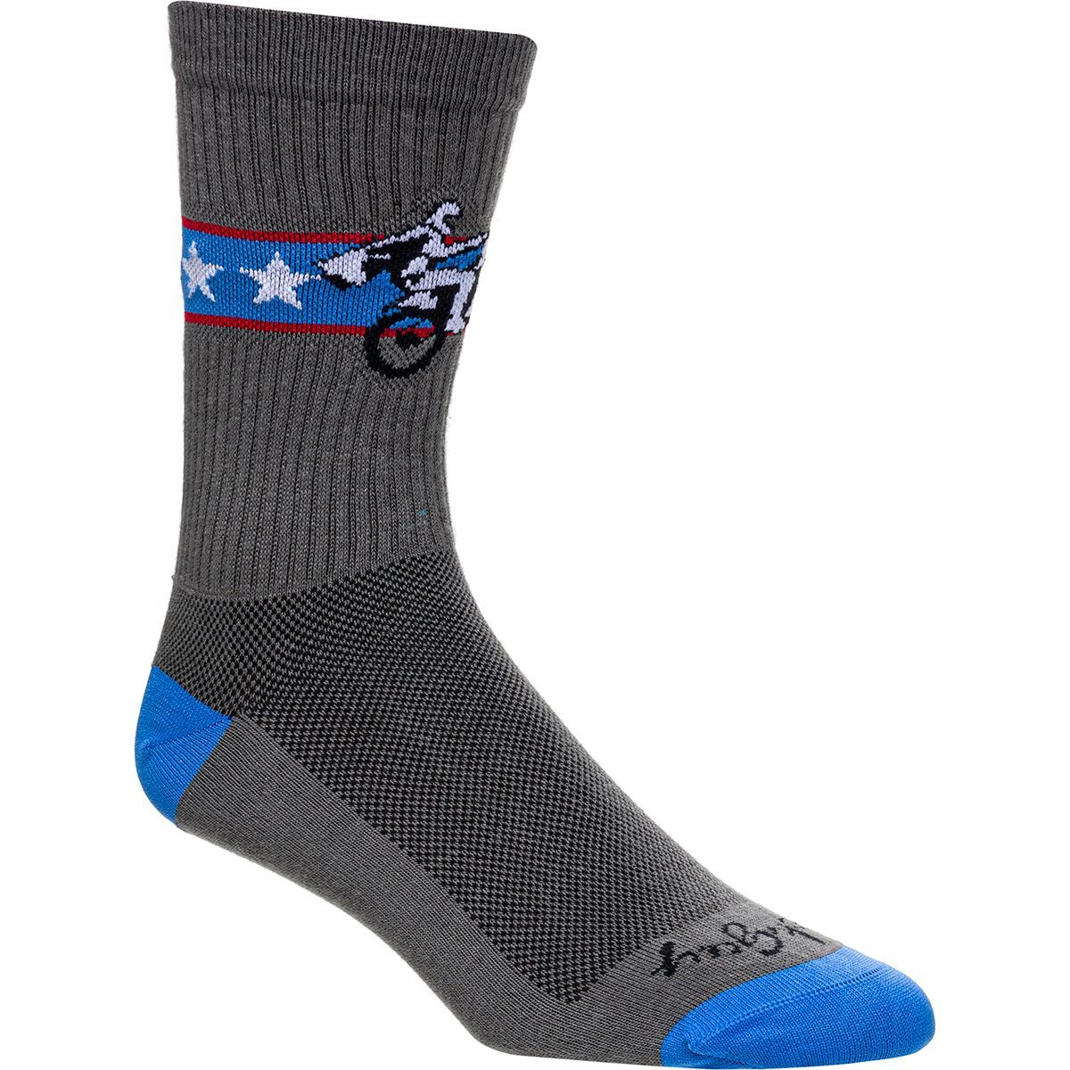 SockGuy Wheelie 6in Sock One Color, L/XL - Men's