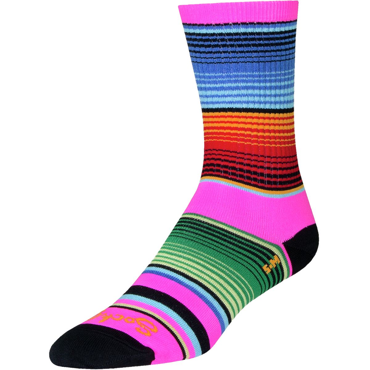 Sock Guy | Siesta 6" Crew Socks Men's | Size Small/medium In Multi Stripe