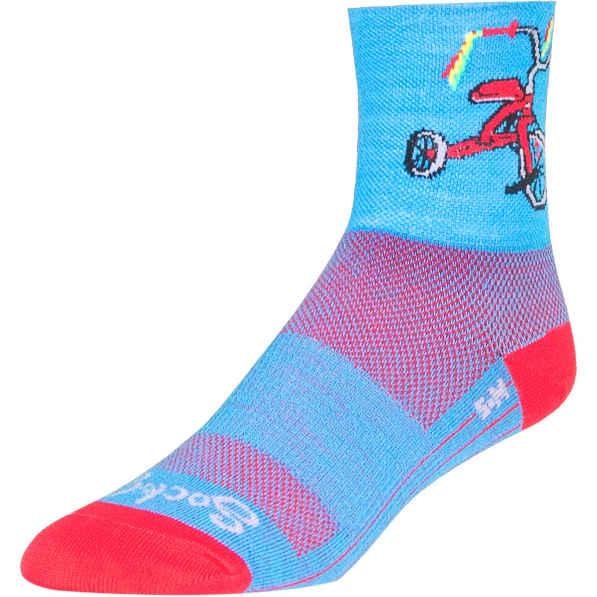 Sockguy SockGuy Trike Standard 4in Bike Sock One Color, L/XL - Men's
